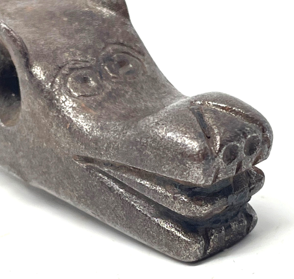 Lovely 17-18th Century Wrought Iron Spanish Door Knocker with Forged Backplate Lovely 17-18th Century Wrought Iron Spanish Door Knocker with Forged Backplate