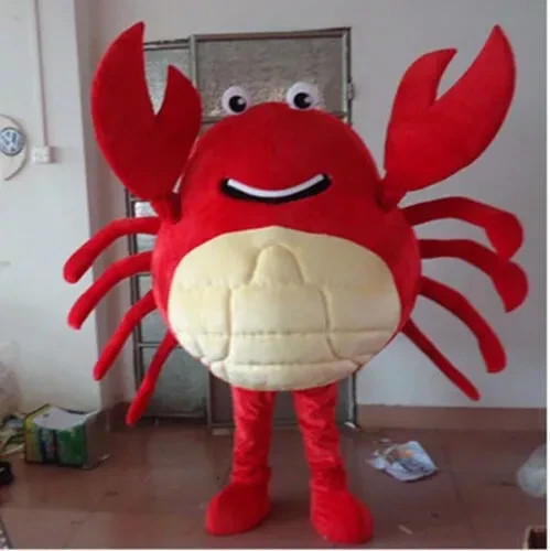 Adult Crab Mascot Costume Restaurant Advertising Christmas Party Fancy Dress
