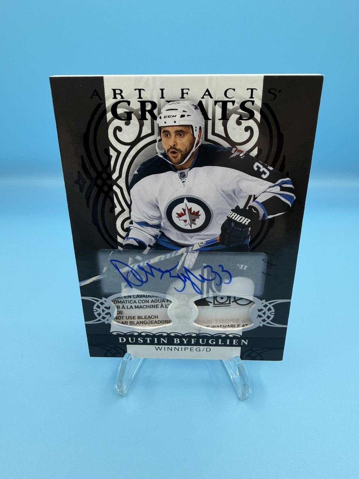 Upper Deck 2026-27 Artifacts Dustin Byfuglien Greats Material Black Auto Tag 1/1