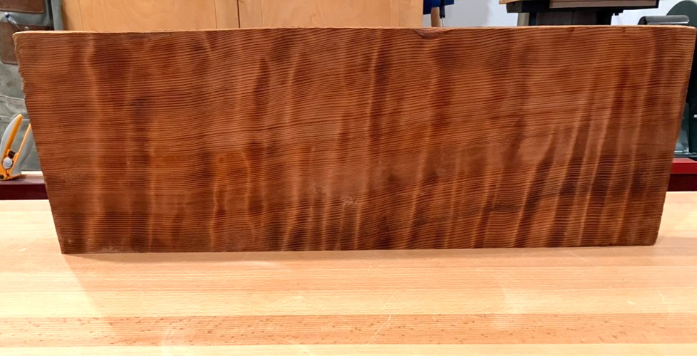 Salvaged Old Growth CURLY REDWOOD 24