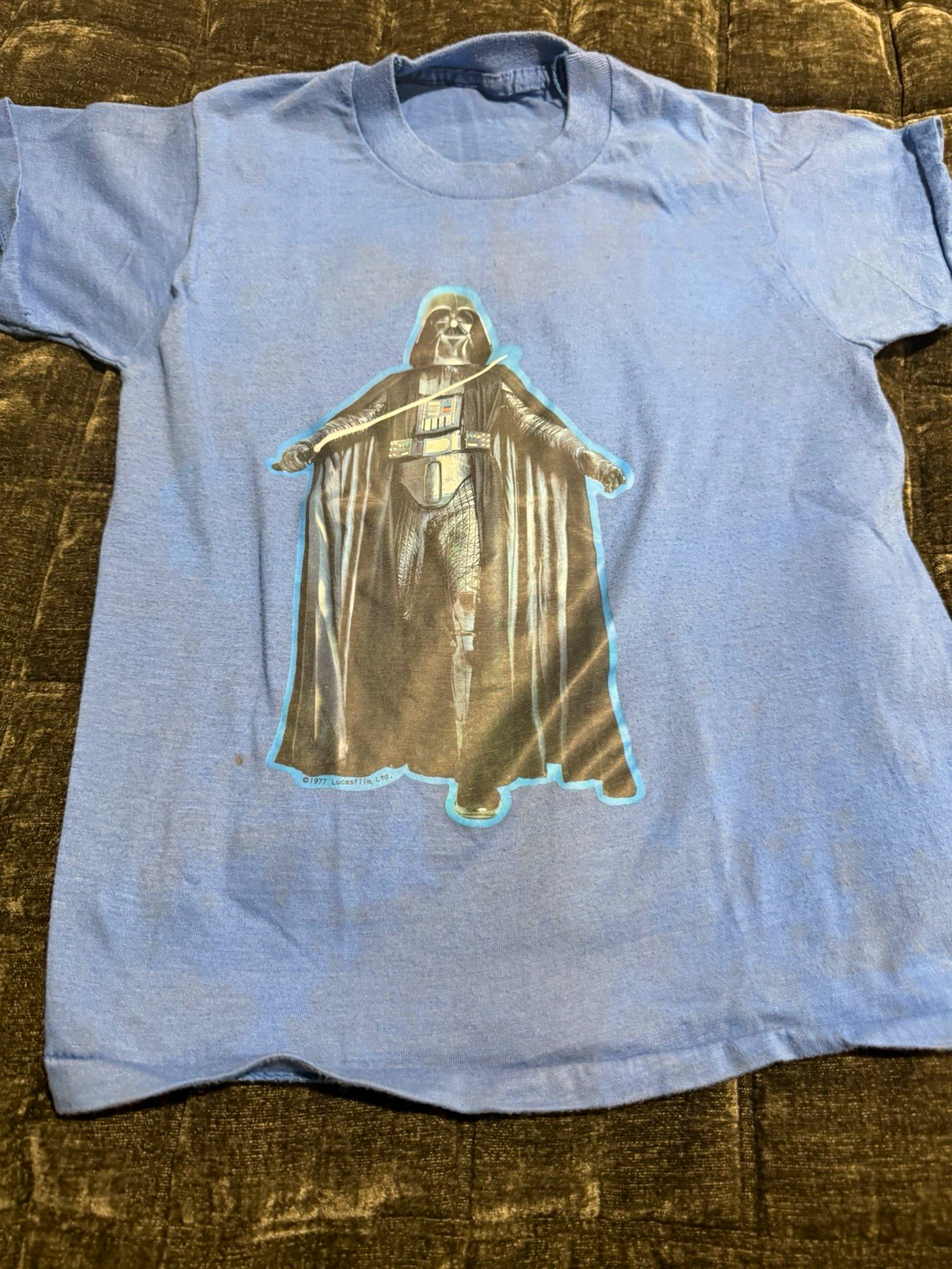 Lucasfilm Vintage 1977 Star Wars Darth Vader Blue Graphic T-Shirt Lucasfilm Vintage 1977 Star Wars Darth Vader Blue Graphic T-Shirt