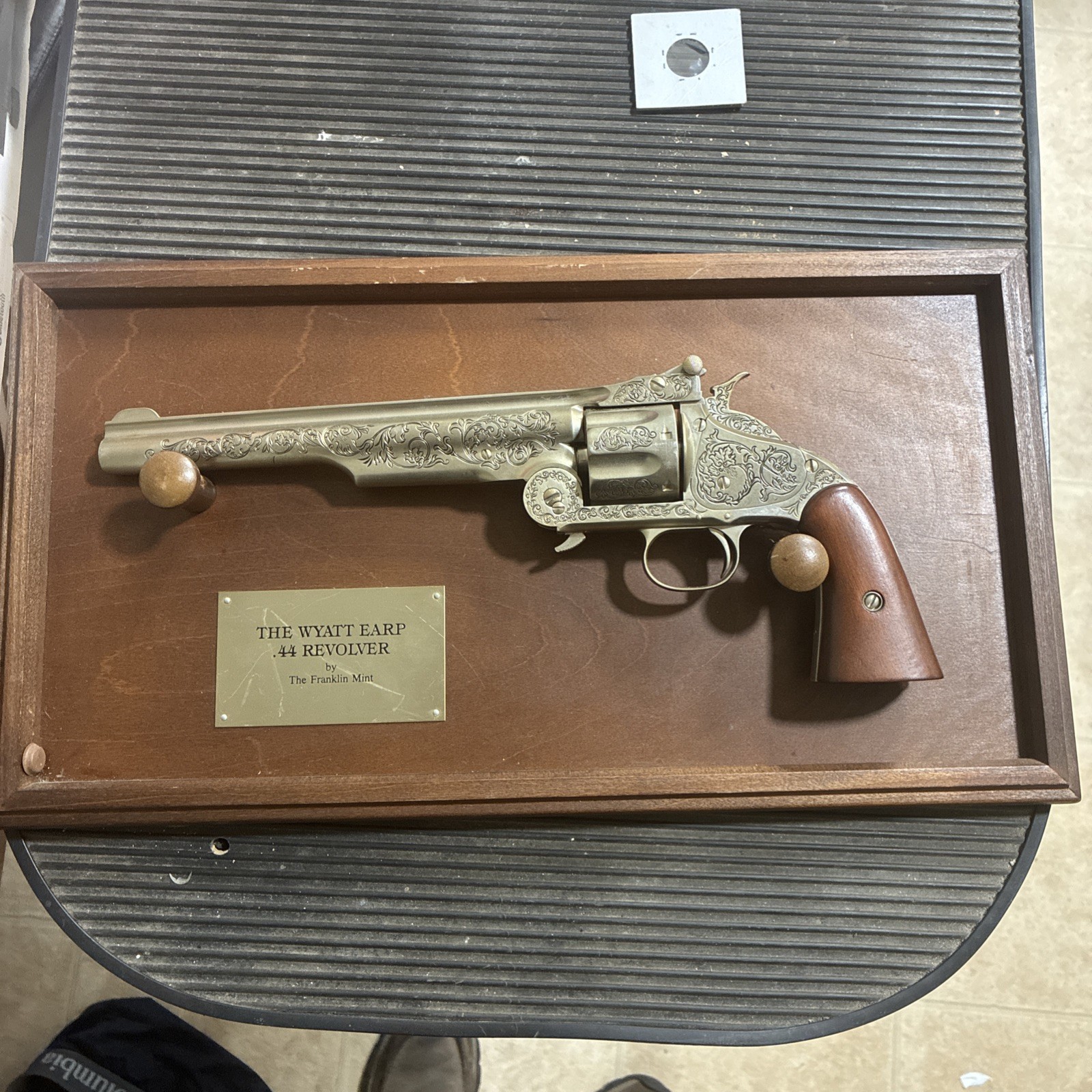 Wyatt Earp Franklin Mint Commemorative .44 W/ Display W/PLUG NO FRING Certified