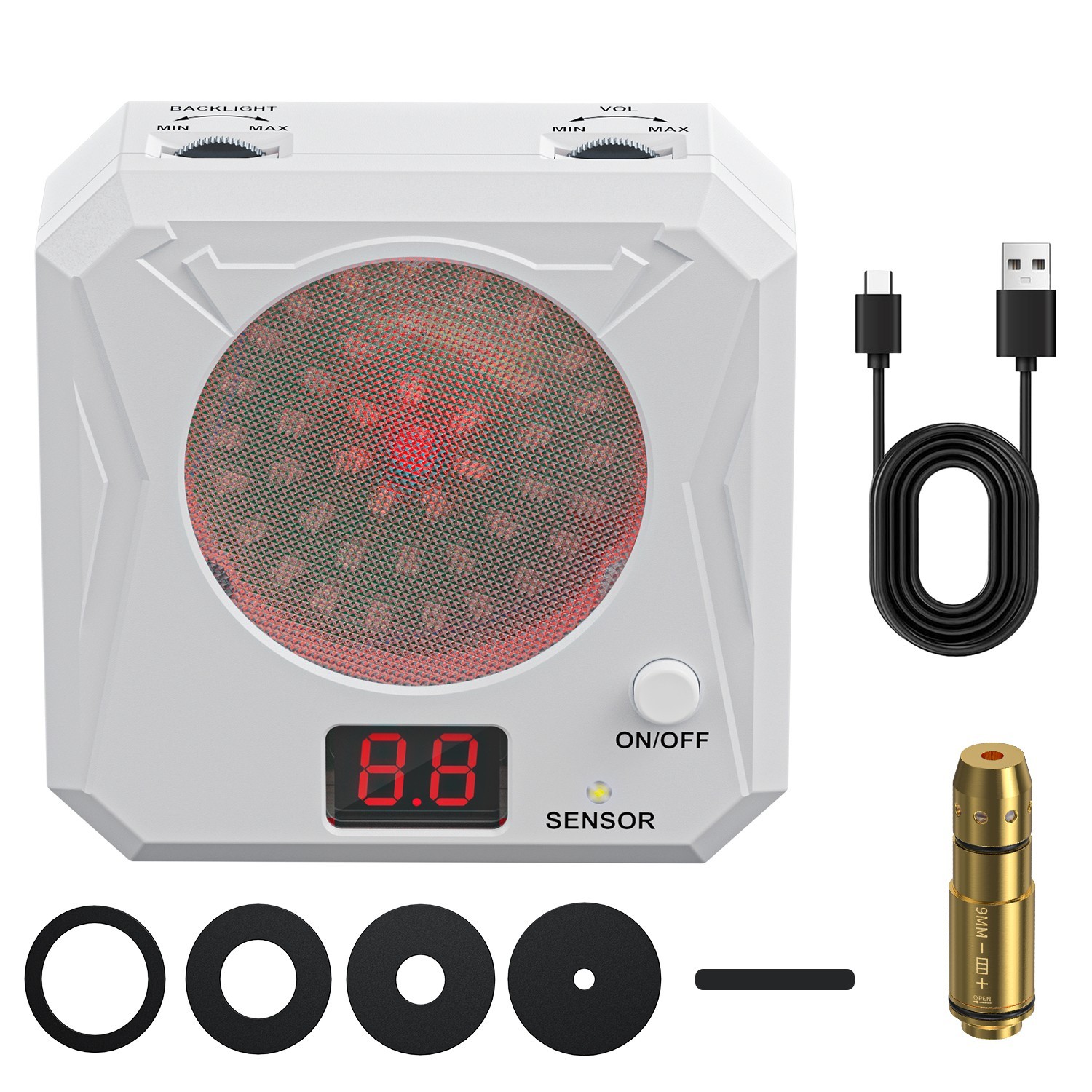 Dry Fire Laser Trainer + White Electronic Target – Best Dry Training Combo