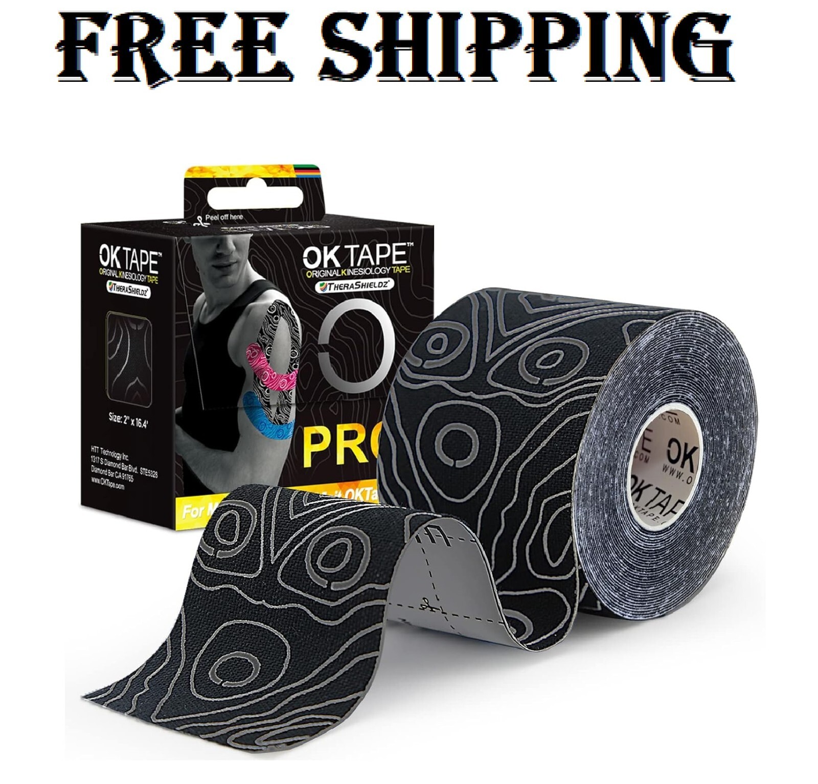 2” x 16Ft  KT Tape Roll Cotton Kinesiology Therapeutic Elastic Sports Roll 