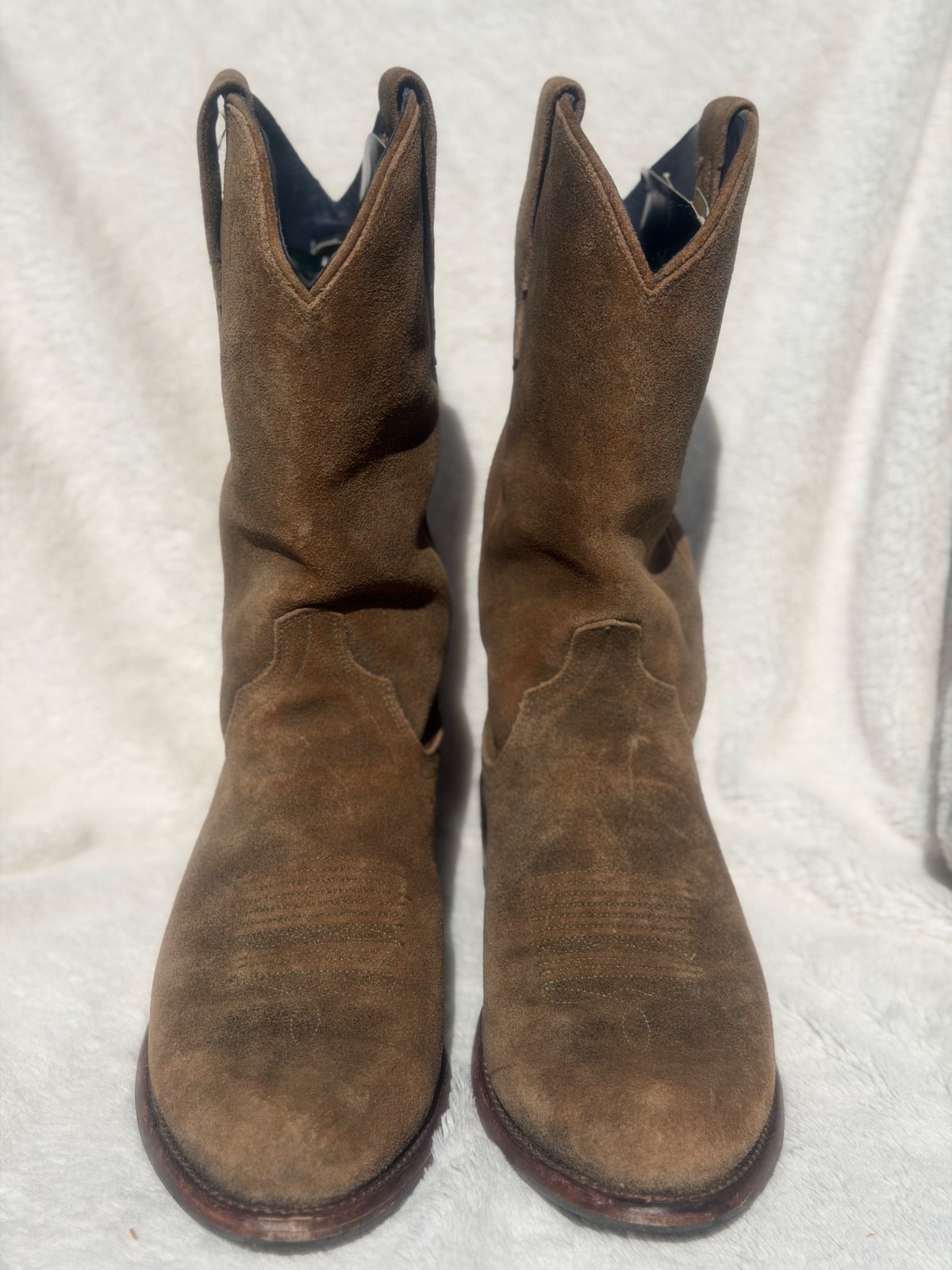 Tecovas Granite Suede Boots, size 11.5 D