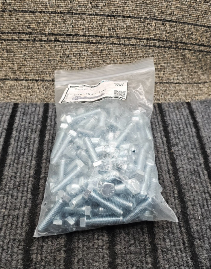 (QTY 200) BOLT DEPOT 342: Hex Bolts Zinc Plated Grade 5 Steel, 5/16\