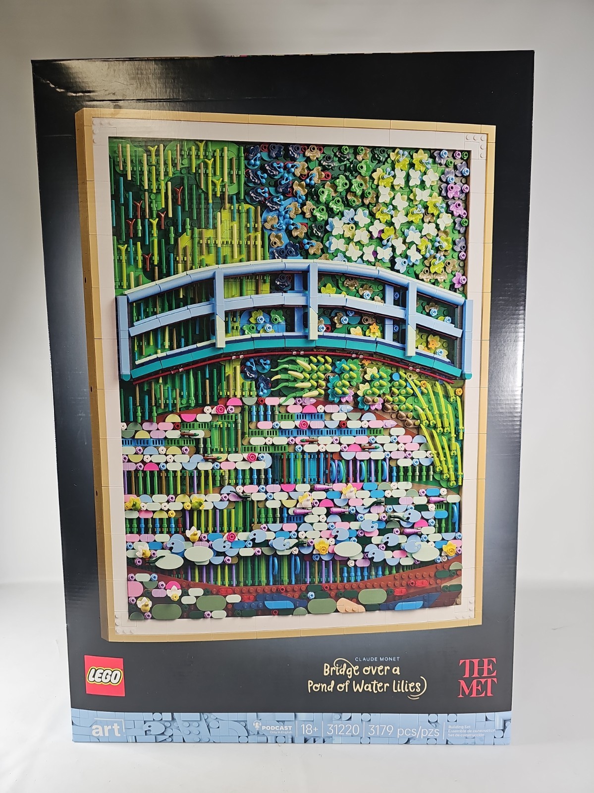 LEGO Art Claude Monet Bridge over a Pond of Water Lilies The Met 31220