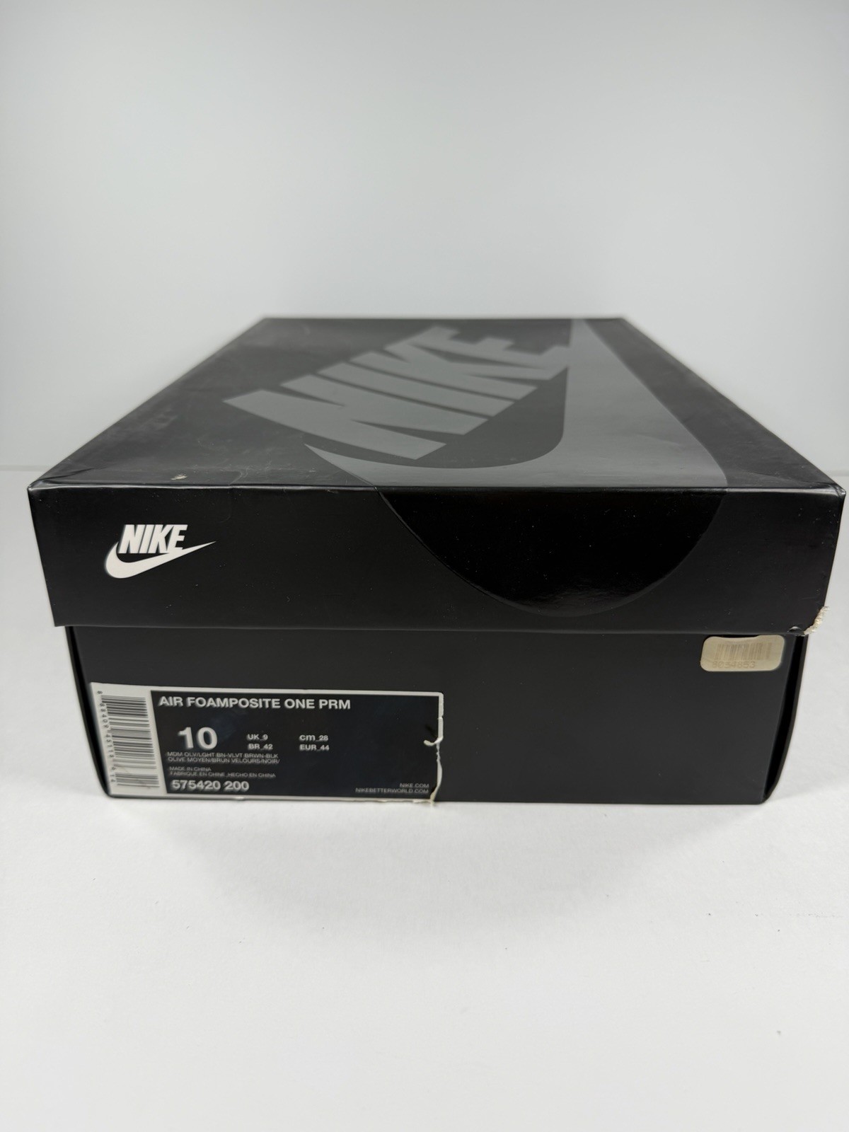 GENUINE Nike Air Foamposite One PRM Olive Men’s Shoes Size 10 NEW with Box