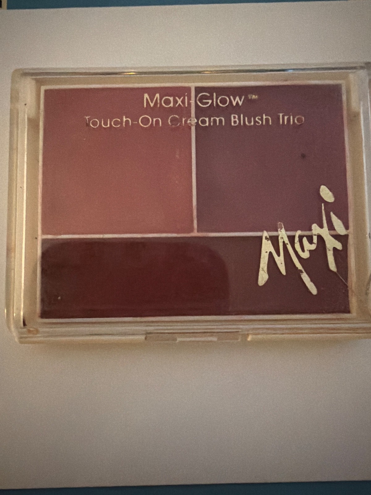Vtg 80s MAX FACTOR Pink Maxi-Glow Touch On Cream Blush #6 BITTERSWEET PINK USA