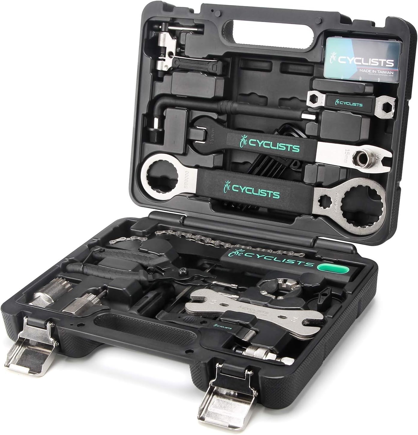 23-Piece Bike Tool Kit with Carbon Steel Tools - Ideal for Road & Mountain Bikes