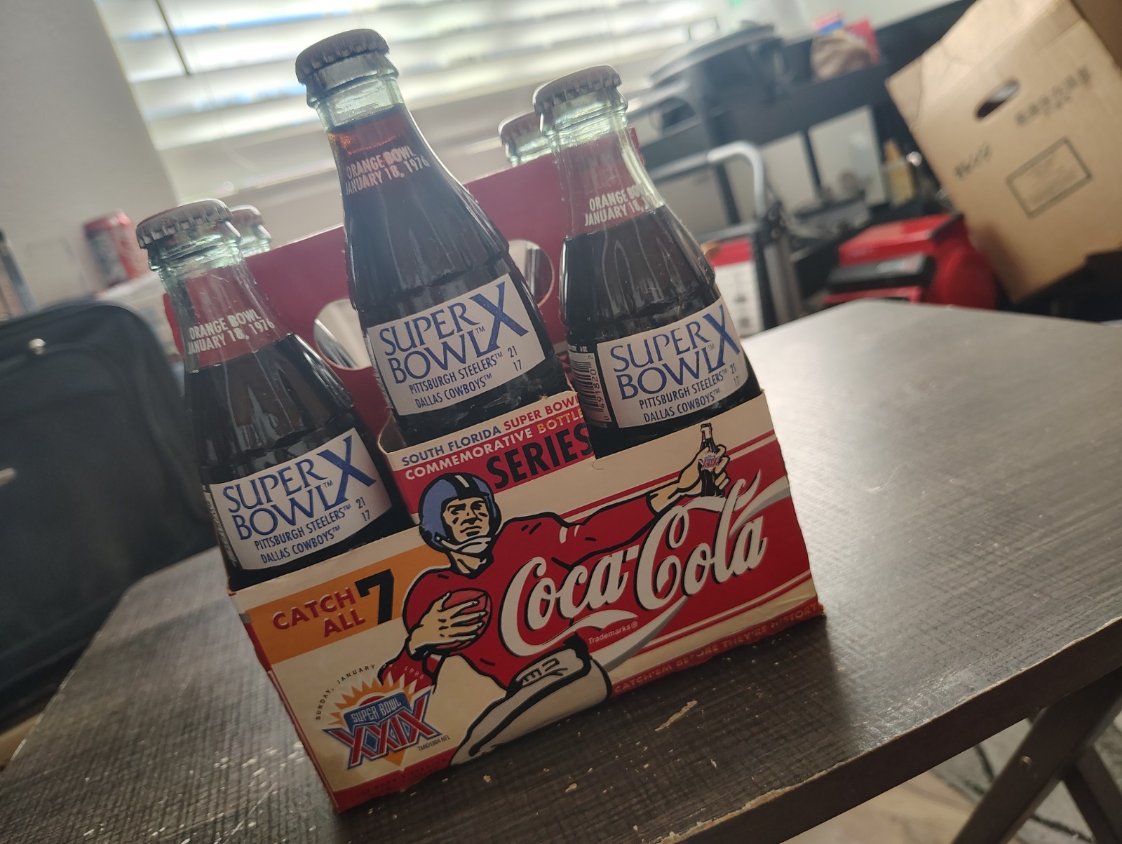 Vintage 1976 Super Bowl X Coca-Cola 6-Pack in Original Carton  Cowboys-Steelers