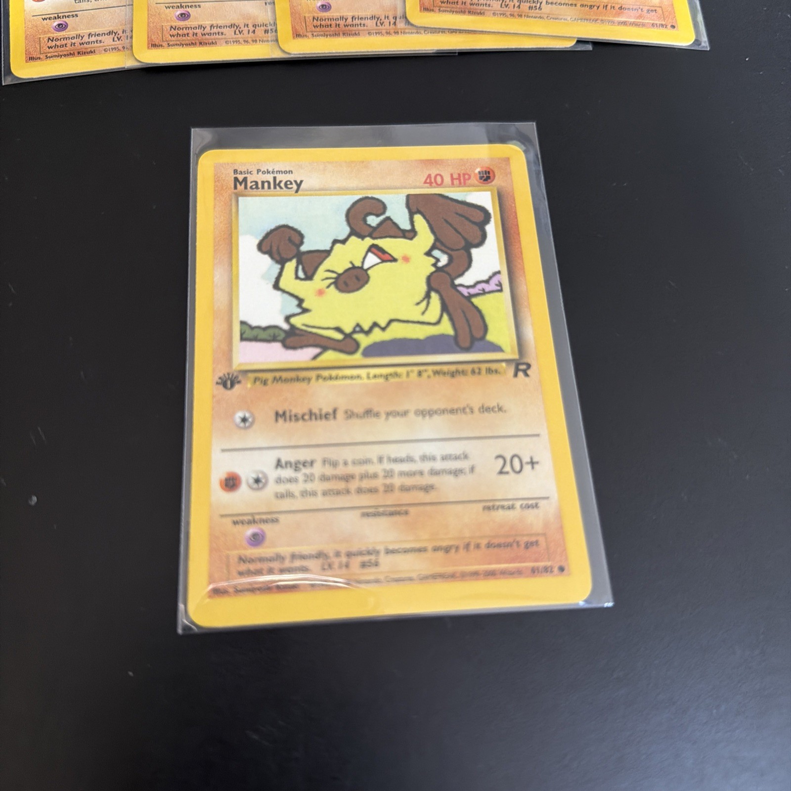 Pokémon Team Rocket 1st Edition Regular Finish Mankey 61/82 NM-MT 🌎0620 Pokémon Team Rocket 1st Edition Regular Finish Mankey 61/82 NM-MT 🌎0620