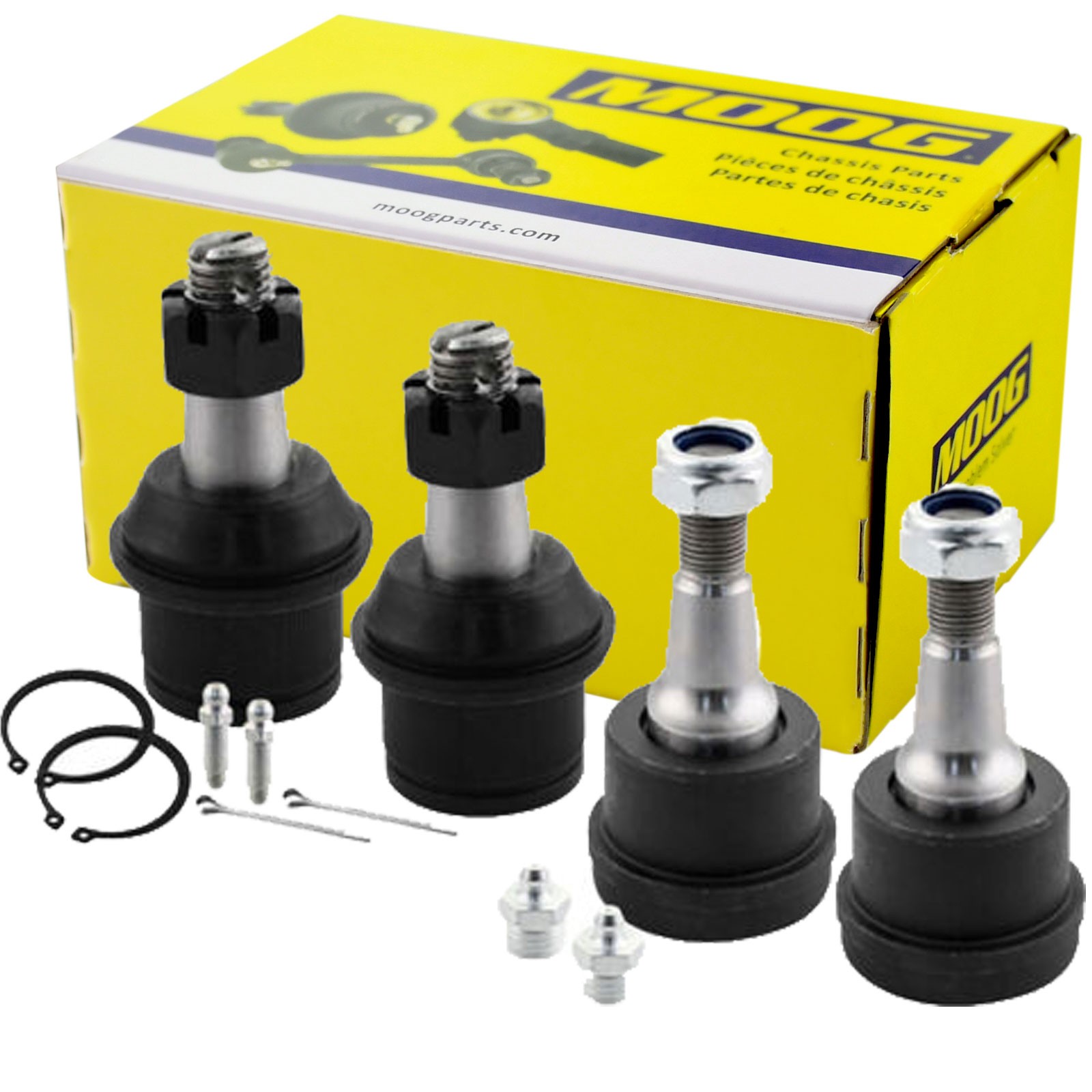 MOOG Front Lower and Upper Ball Joints for 2003-13 Dodge Ram 2500 3500 4WD