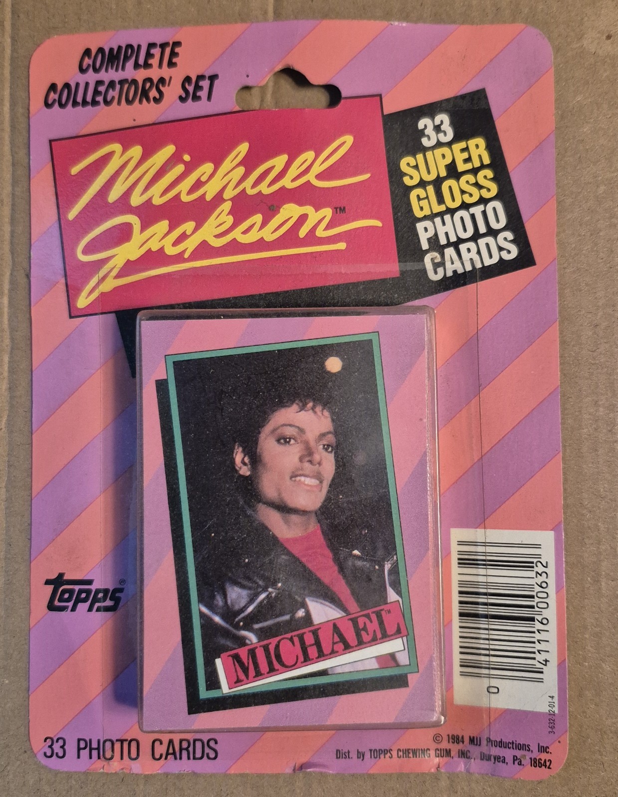 Vintage 1984 Topps Michael Jackson Sticker Set Sealed Rare LAST ONE