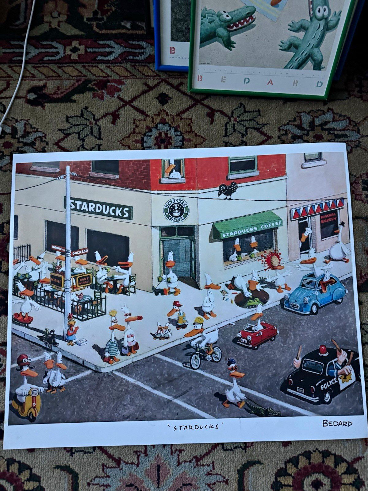 Michael Bedard - Starducks Art Print Unframed RARE Vintage 24x20 Michael Bedard - Starducks Art Print Unframed RARE Vintage 24x20