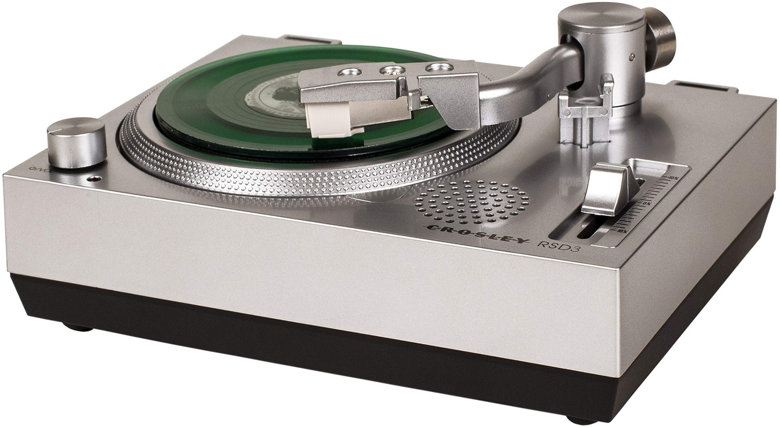 Crosley CR6037A-SI RSD3 Mini Turntable For 3-inch Vinyl Records, Silver