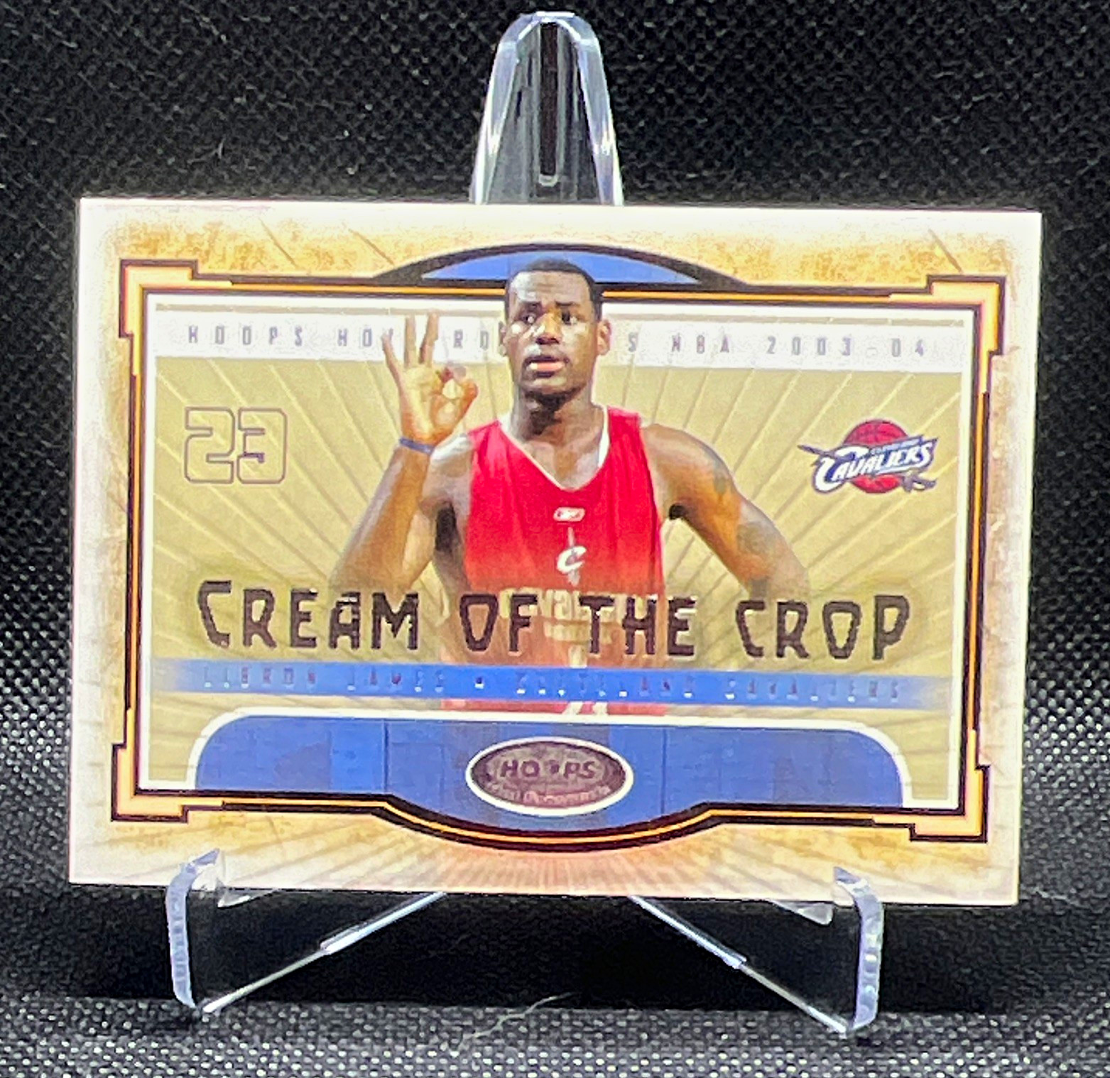 Fleer 2003-04 Hoops Hot Prospects Cream of the Crop LeBron James #1/15 COC Fleer 2003-04 Hoops Hot Prospects Cream of the Crop LeBron James #1/15 COC