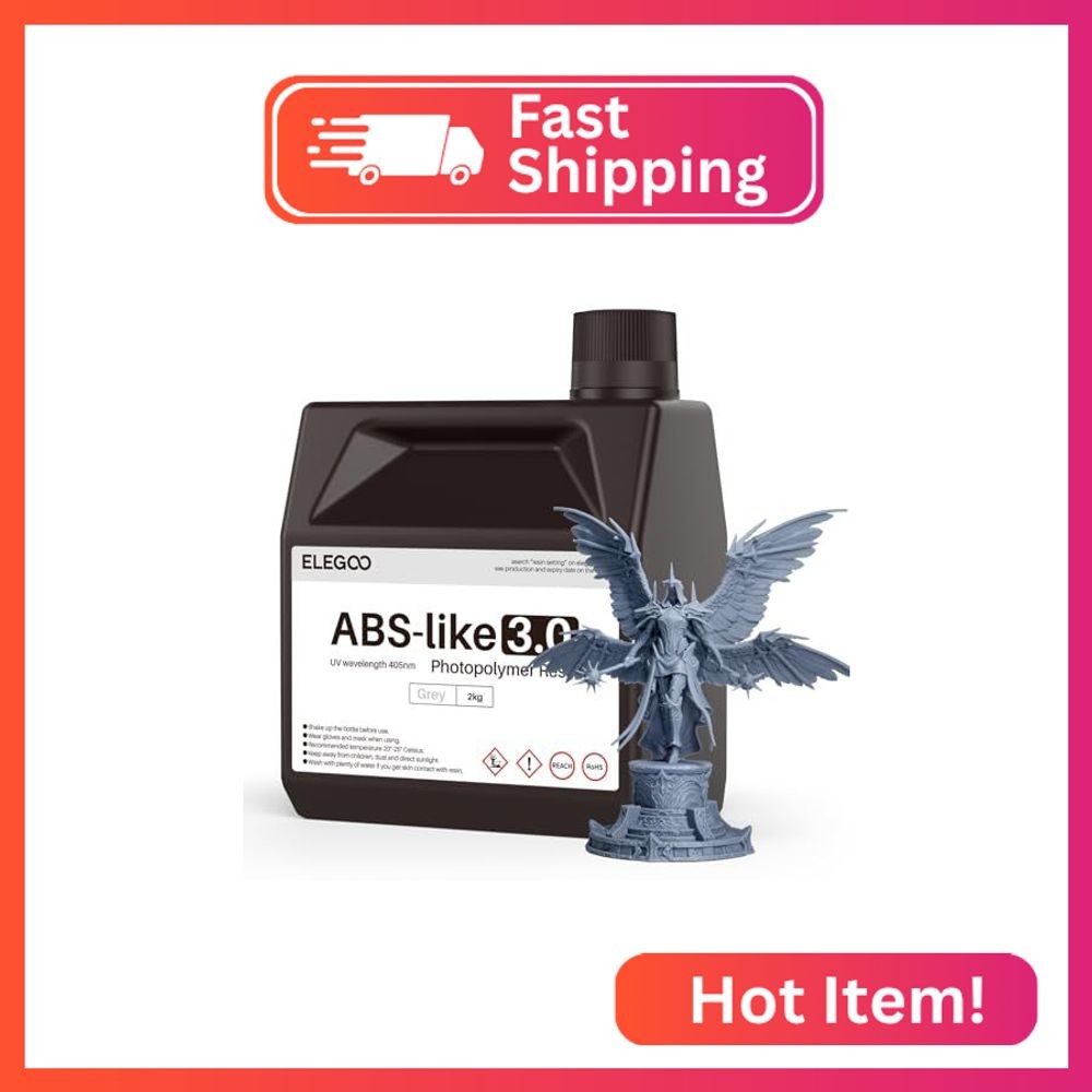 ELEGOO ABS-Like 3.0 3D Printer Resin, Upgraded ABS-Like Resin with High Precisio