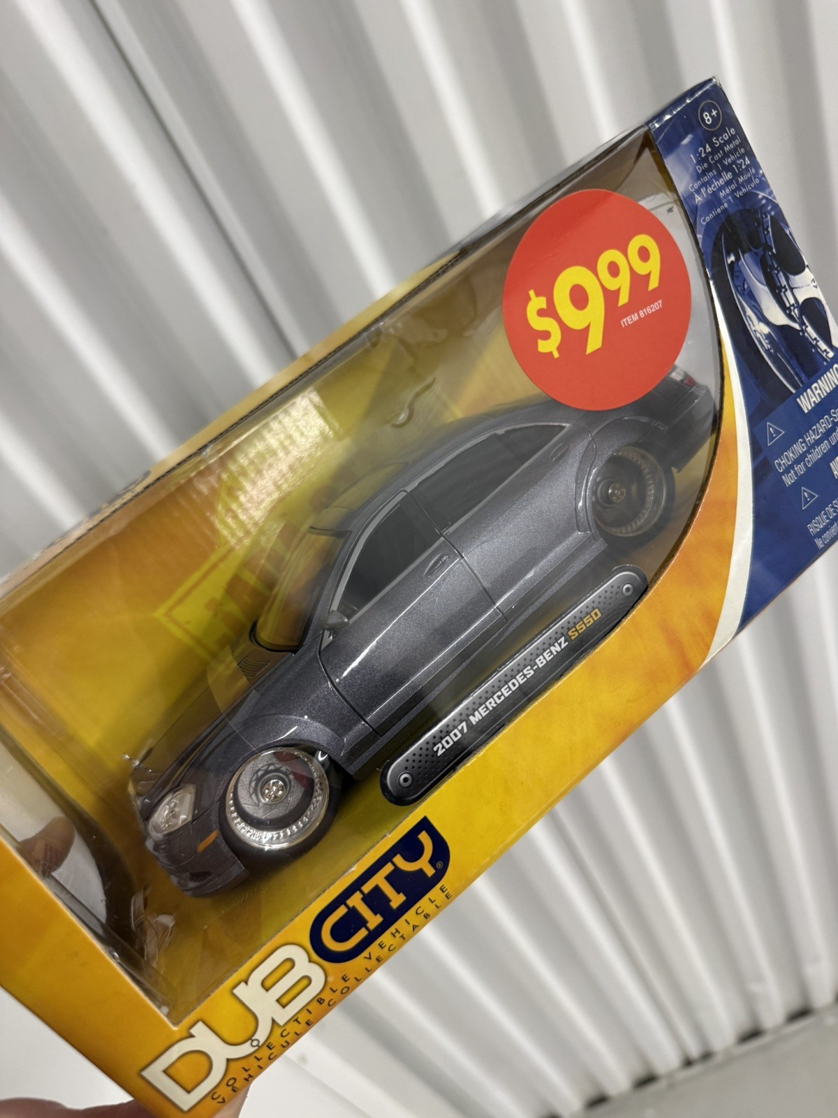 Mercedes W221 S550 S55 AMG 536HP 2007 D Grey PE DC 1:24 Jada Extremely Rare NEW