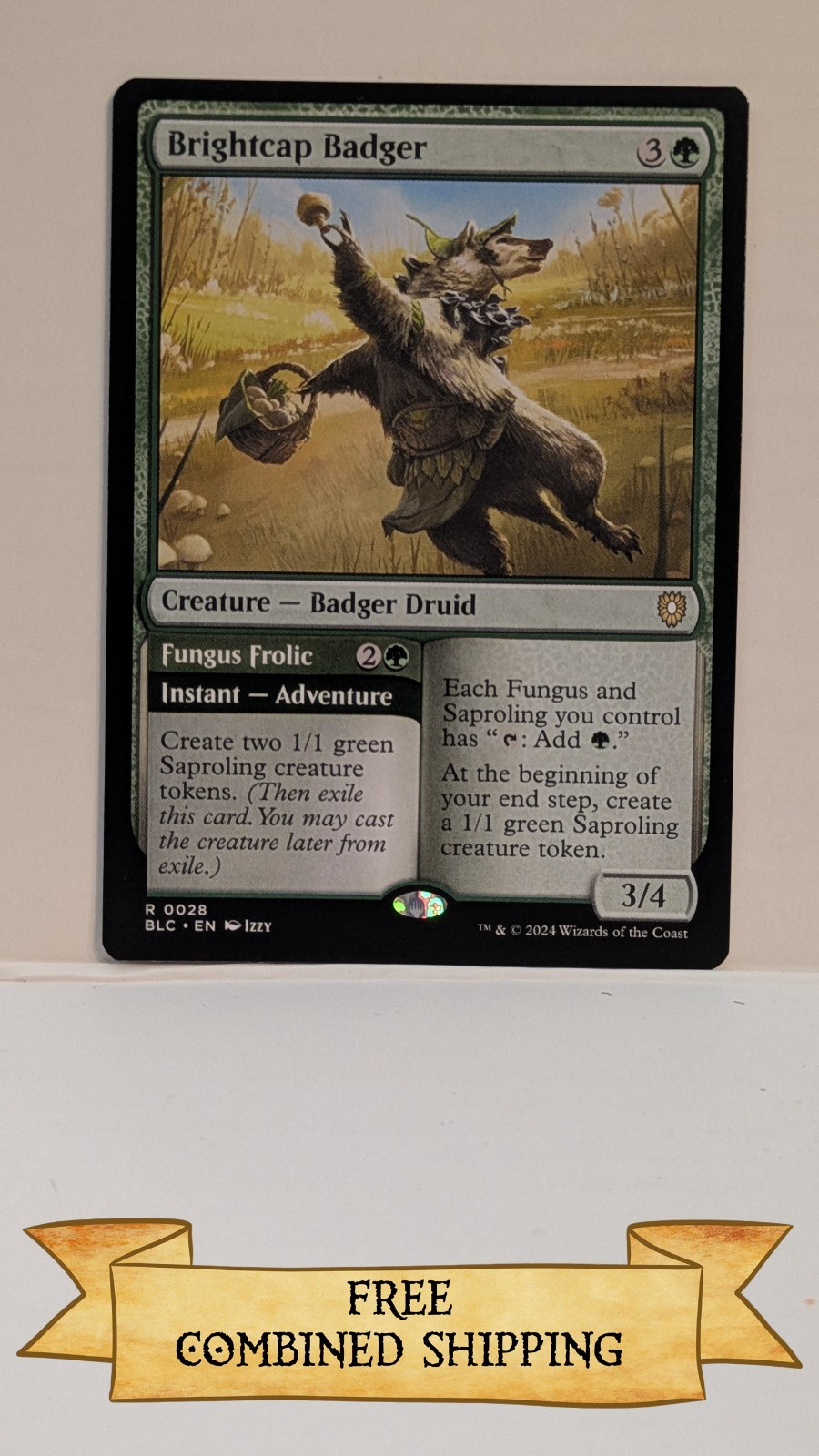 Brightcap Badger Commander: Bloomburrow Regular