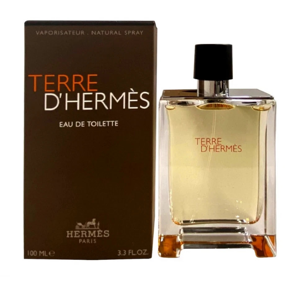 Terre D\'Hermes by Hermes 3.3/3.4 oz Eau de Toilette Cologne for Men New In Box