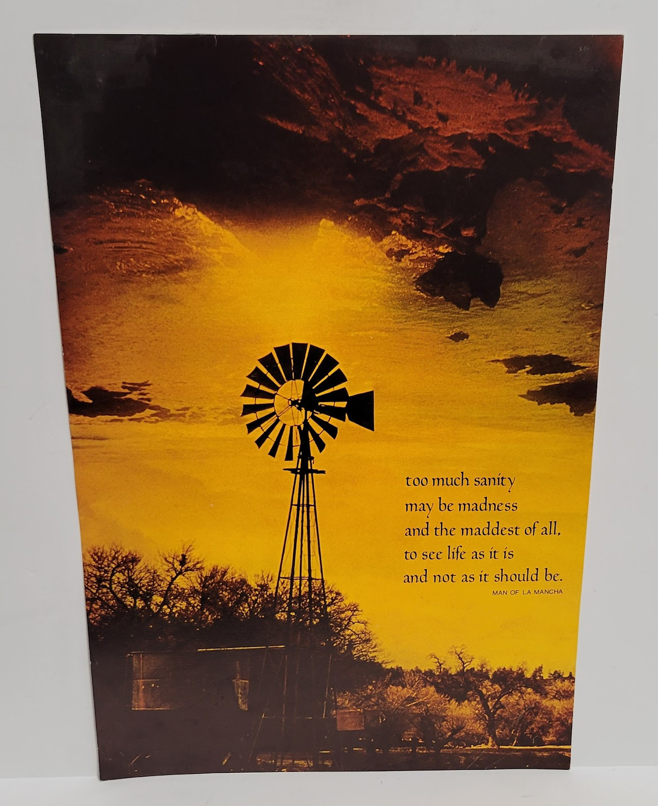 VTG 1972 MAN OF LA MANCHA ARGUS COMMUNICATIONS POSTER BY E. SIMPSON