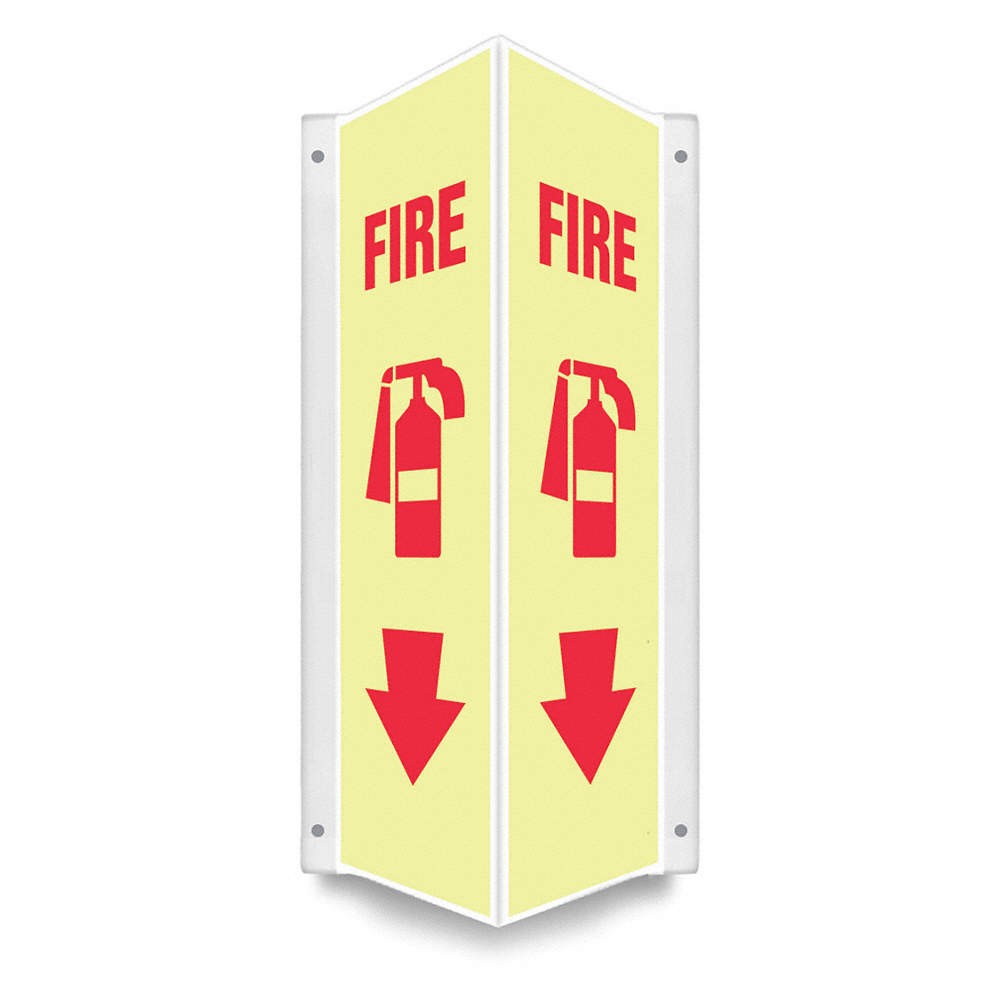 CONDOR 480Z28 Safety Sign,18 inx7 1/2 in,PETG 480Z28