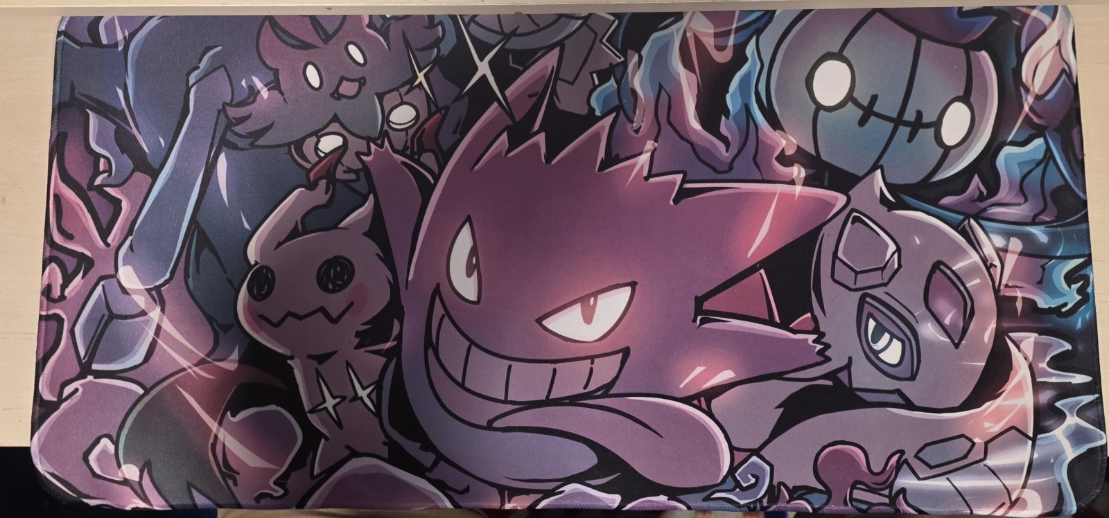 Gengar & Mimikyu Playmat — Ghost Type Spooky Style Gengar & Mimikyu Playmat — Ghost Type Spooky Style