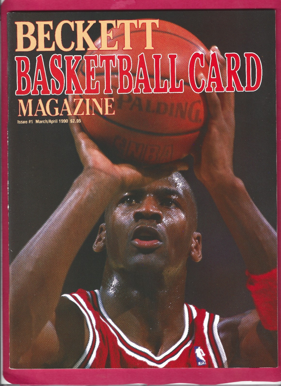 Vintage Michael Jordan 1990 Beckett Basketball Card Magazine Issue #1 NBA Hoops