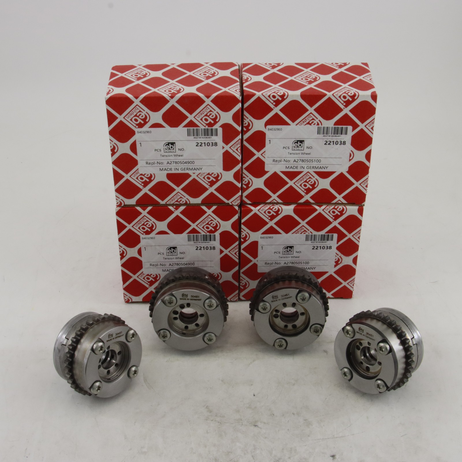 4Pcs Febi Camshaft Adjuster For Mercedes Benz M278 GL450 S550 GL550 4.7T V8 US 4Pcs Febi Camshaft Adjuster For Mercedes Benz M278 GL450 S550 GL550 4.7T V8 US