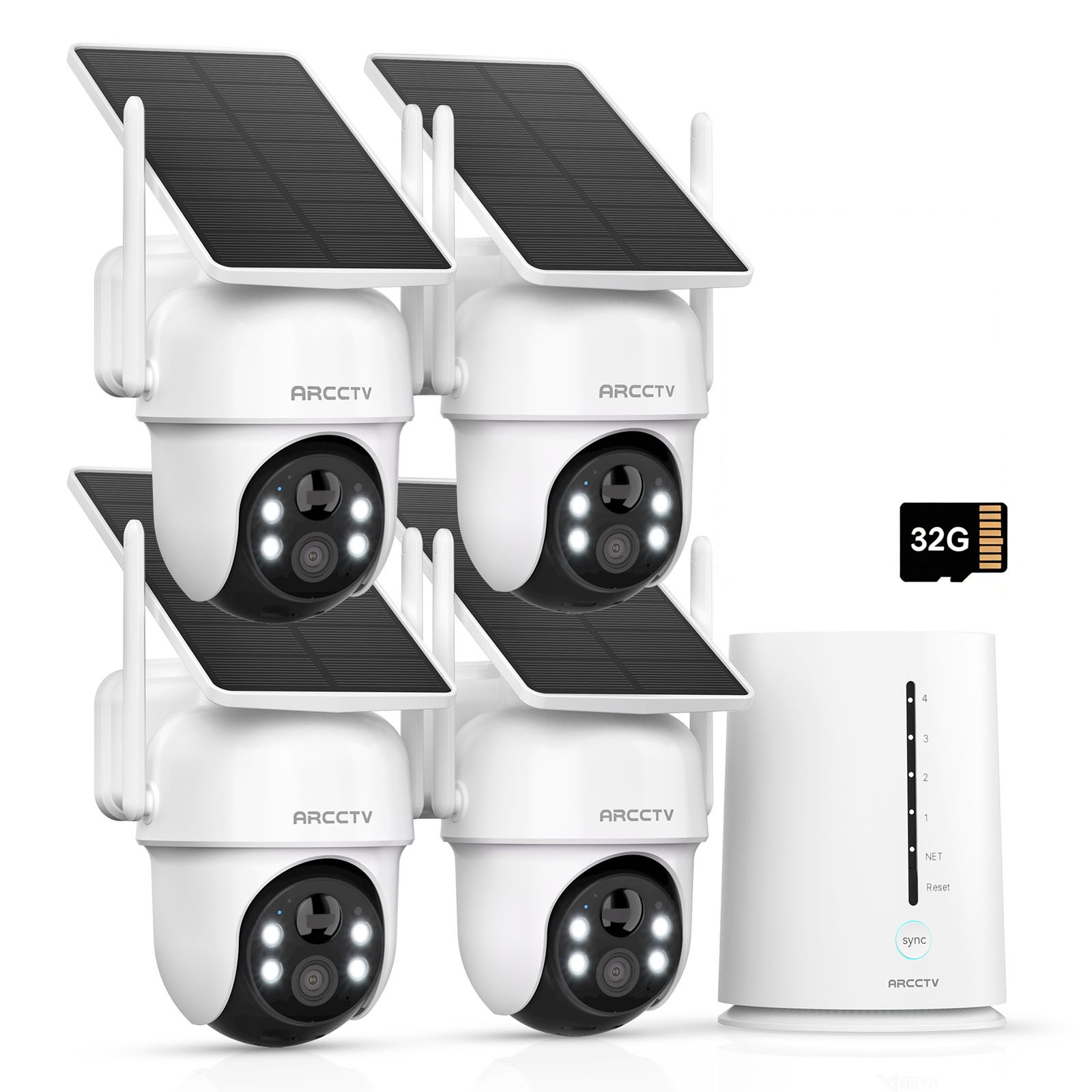 ANRAN Wireless Security Camera System Solar Battery Powered Wifi Camera Outdoor