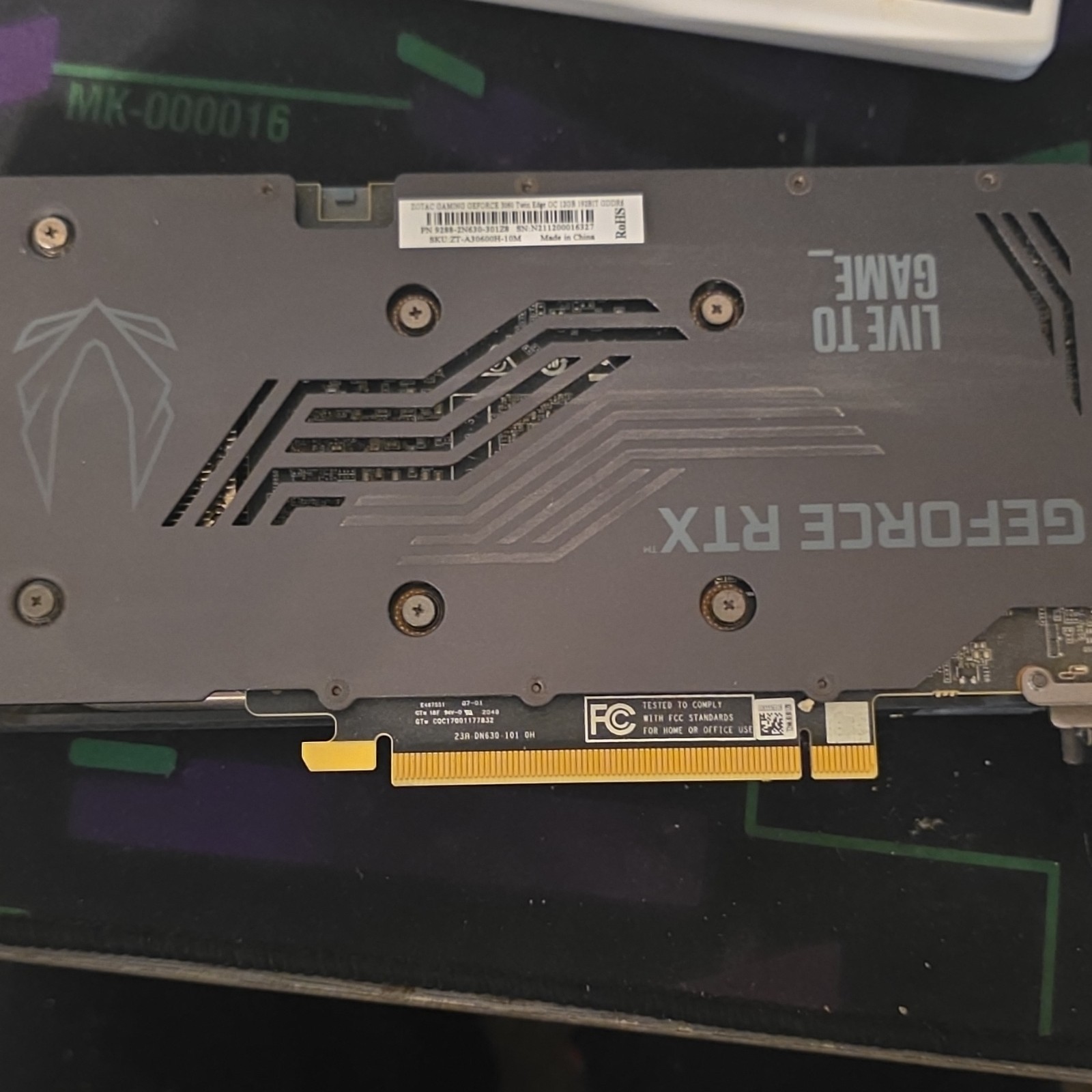 ZOTAC GAMING GeForce RTX 3060 Twin Edge 8GB GDDR6 Graphics Card ZT-A30630E-10M