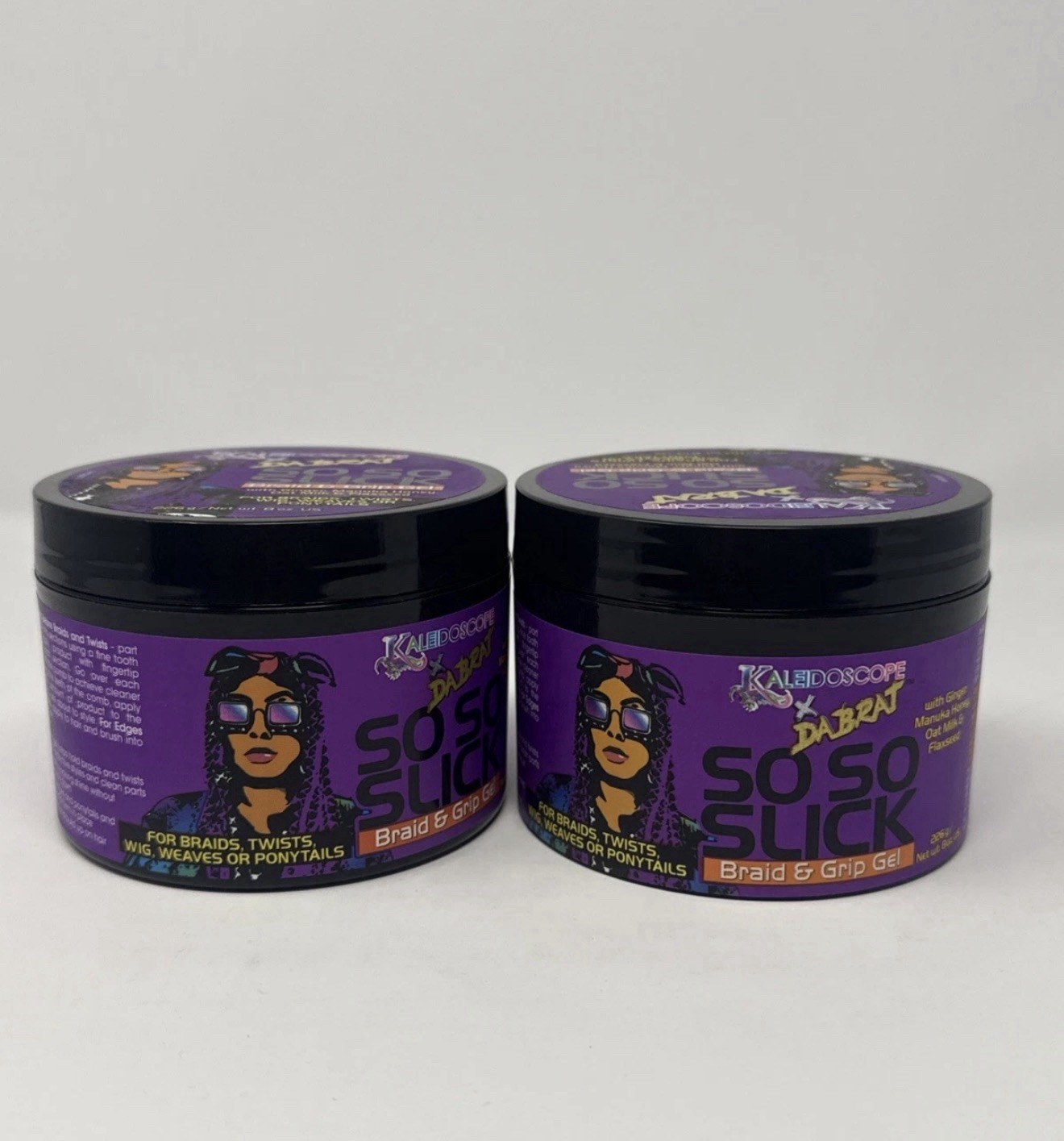 (2 Pack) Kaleidoscope x Da Brat So So Slick Braid & Grip Gel - 8oz Each Manuka (2 Pack) Kaleidoscope x Da Brat So So Slick Braid & Grip Gel - 8oz Each Manuka