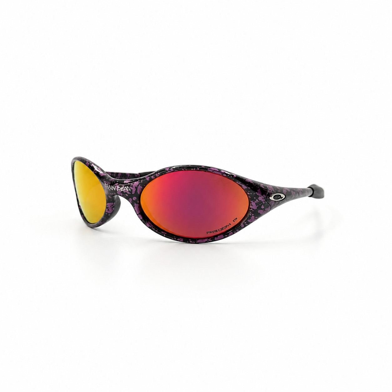 Oakley Eye Jacket x Brain Dead Purple Drip Prizm Red Sunglasses Y2K New