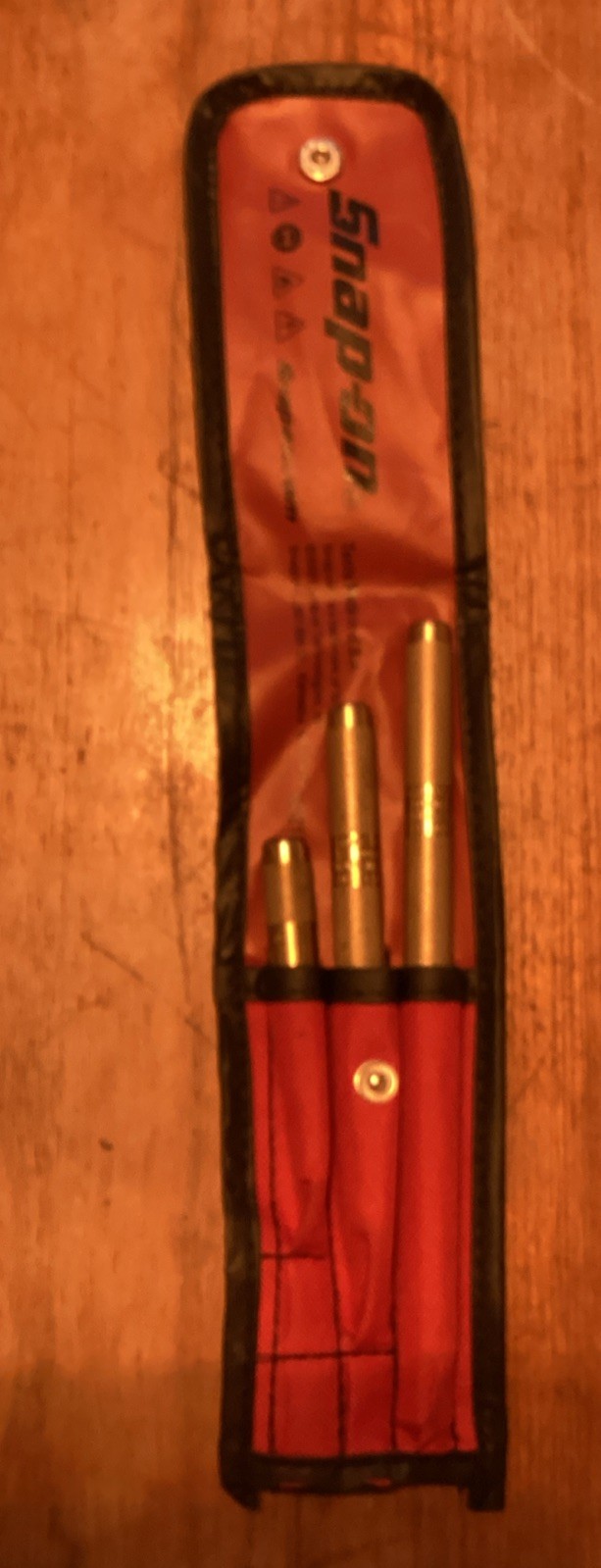 Snap-On Tools PPB30AK 3-Piece Bronze Punch Set With Kit Bag New Unused