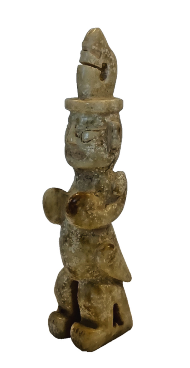 Ancient Chinese Jade Fertility Figure Artifact, 206BC-221AD QIN Dynasty, w/ COA Ancient Chinese Jade Fertility Figure Artifact, 206BC-221AD QIN Dynasty, w/ COA