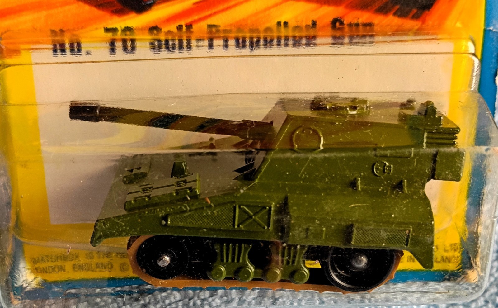 CLASSIC 1970s COLLECTIBLE LESNEY MATCHBOX SUPERFAST NO. 70 SELF-PROPELLED GUN
