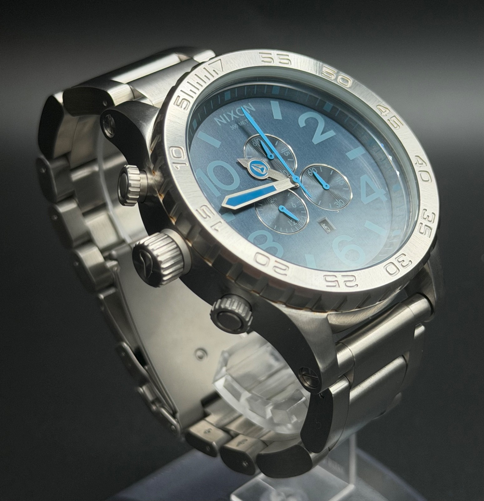 NIXON 51-30 CHRONO Blue Dial Stainless Steel Men\'s Watch A083-2219 NIXON 51-30 CHRONO Blue Dial Stainless Steel Men\'s Watch A083-2219