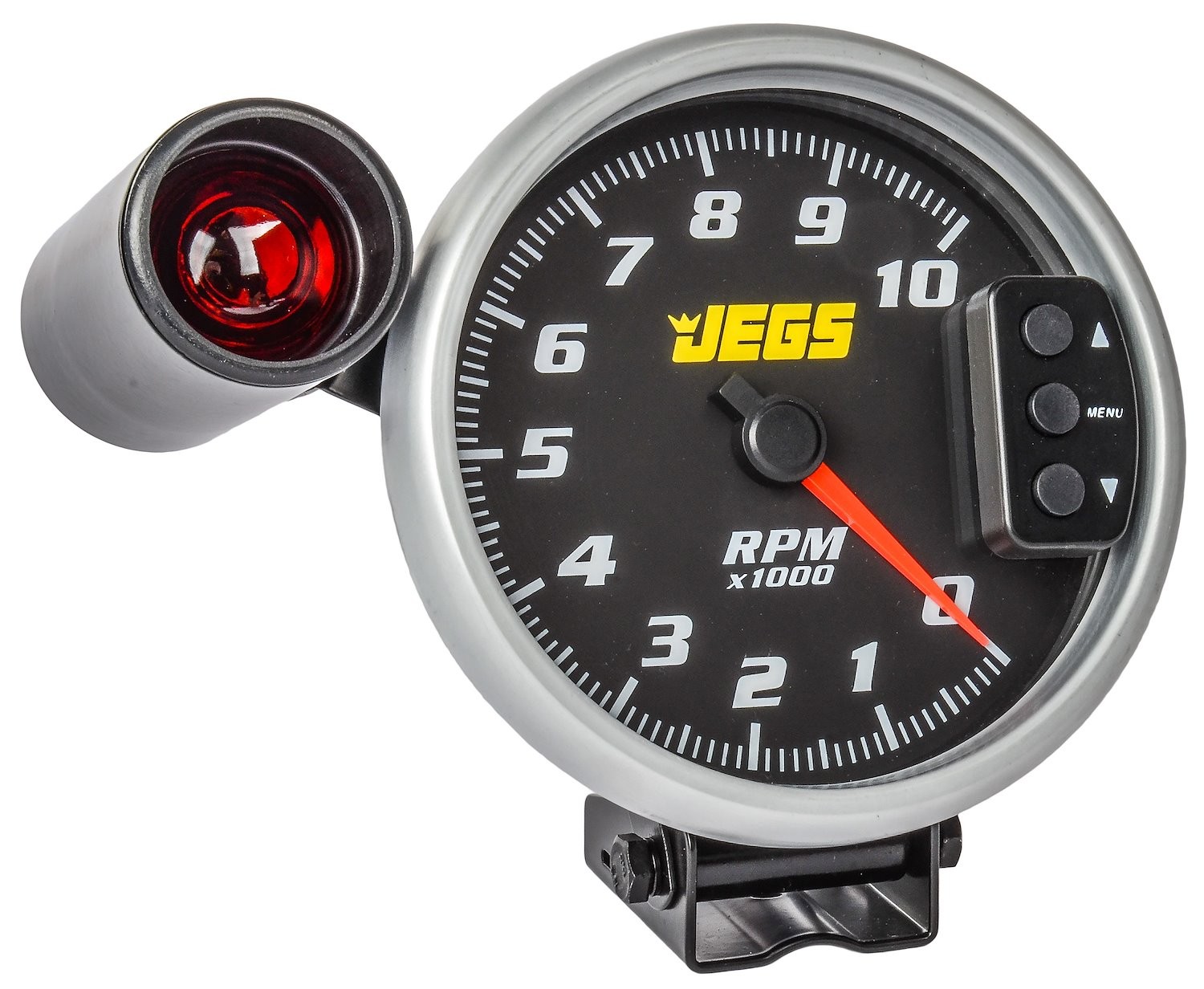 JEGS 5 in. Tachometer with Shift Light and Peak RPM Memory Recall, 0-10,000 RPM