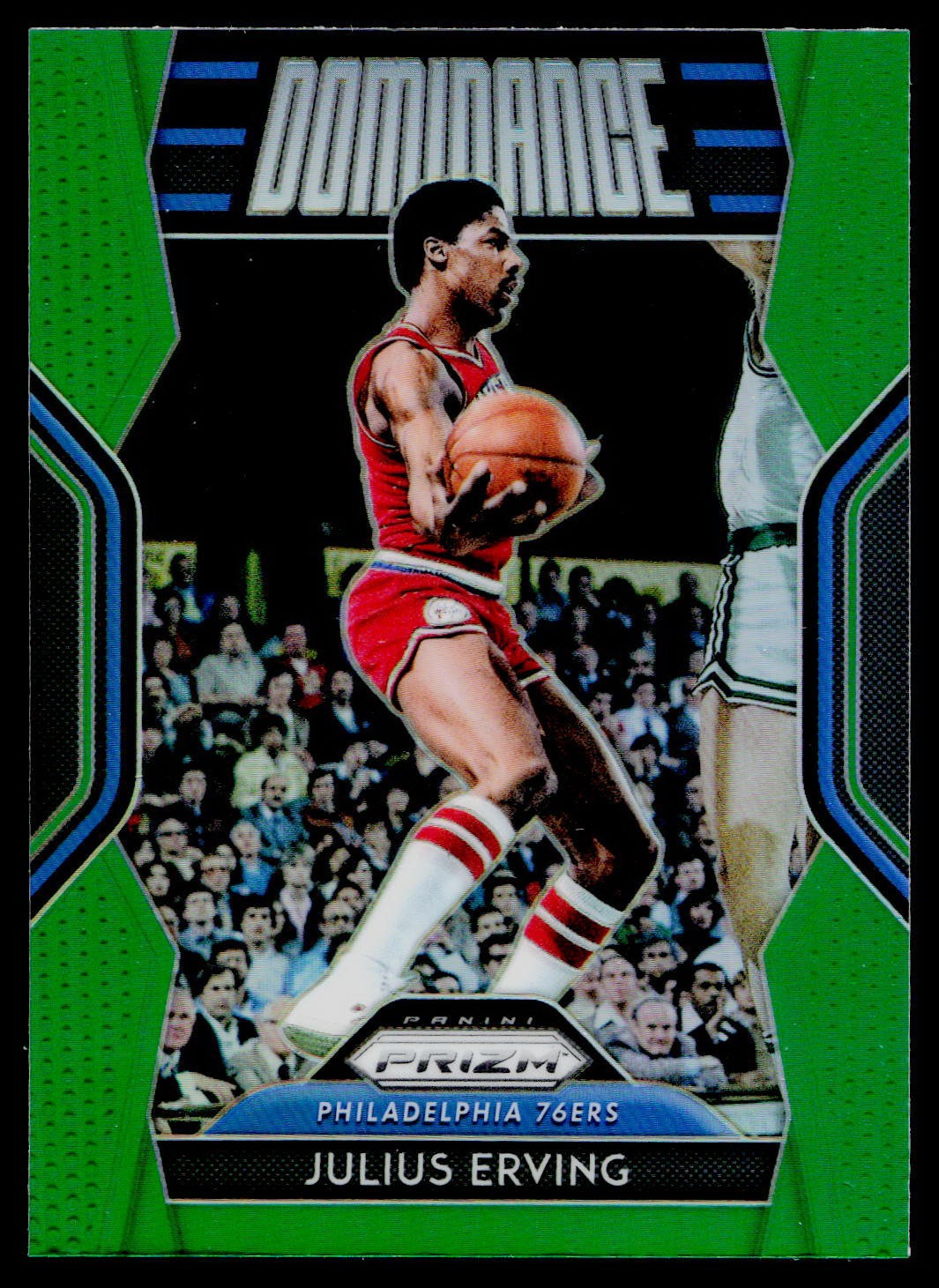 2018-19 Panini Prizm #17 Julius Erving Dominance Green
