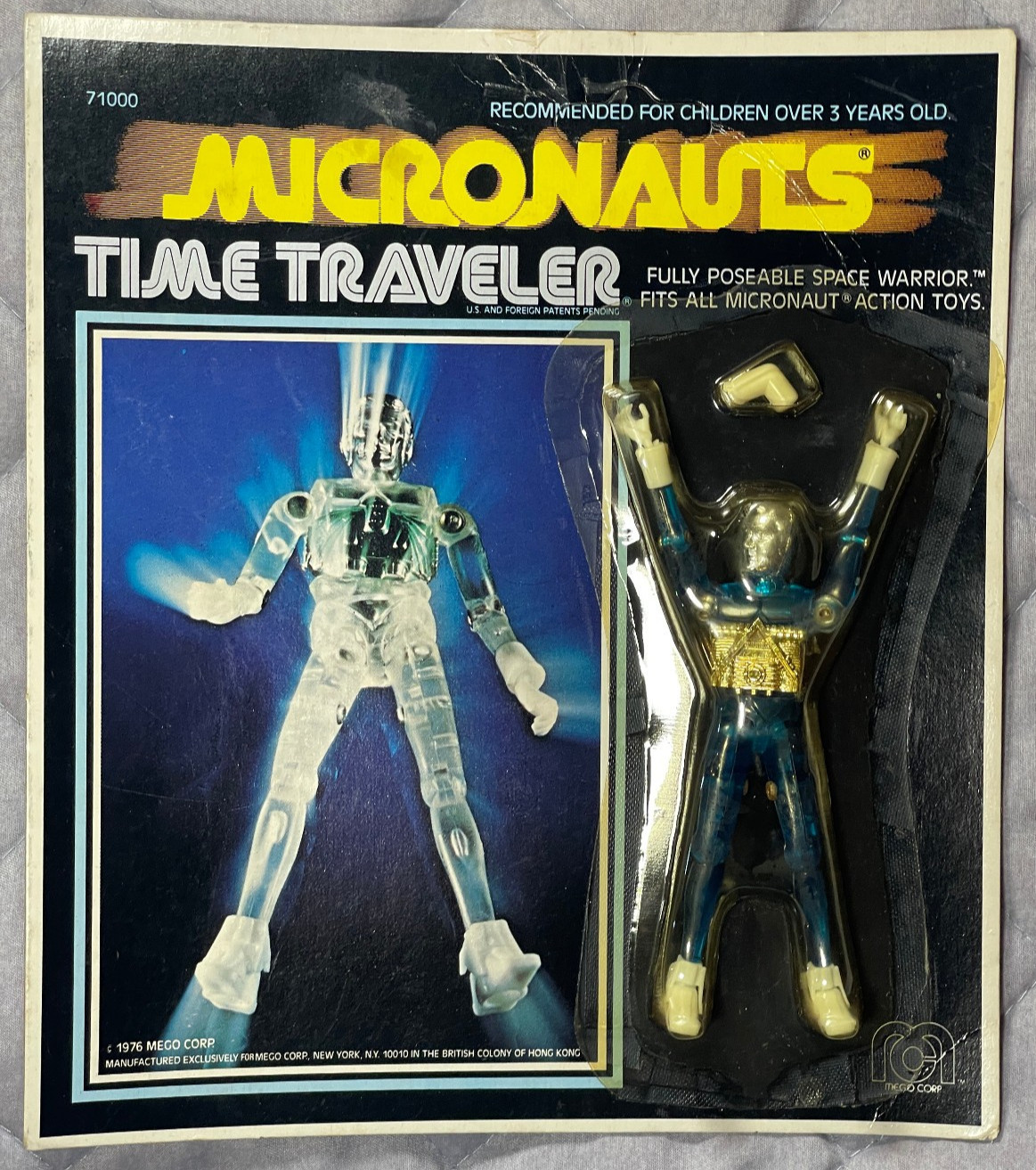 🔥 RARE Vintage 1976 MEGO MICRONAUTS TIME TRAVELER (Blue) MOC UNPUNCHED 🔥 🔥 RARE Vintage 1976 MEGO MICRONAUTS TIME TRAVELER (Blue) MOC UNPUNCHED 🔥