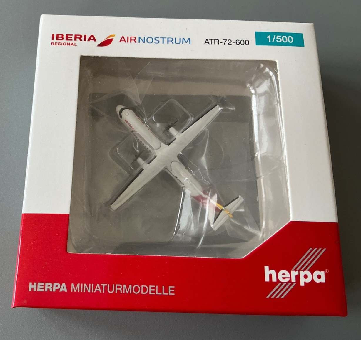 Herpa Wings 1:500 Iberia Regional Air Nostrum ATR 72-600 9H-NCD Boxed