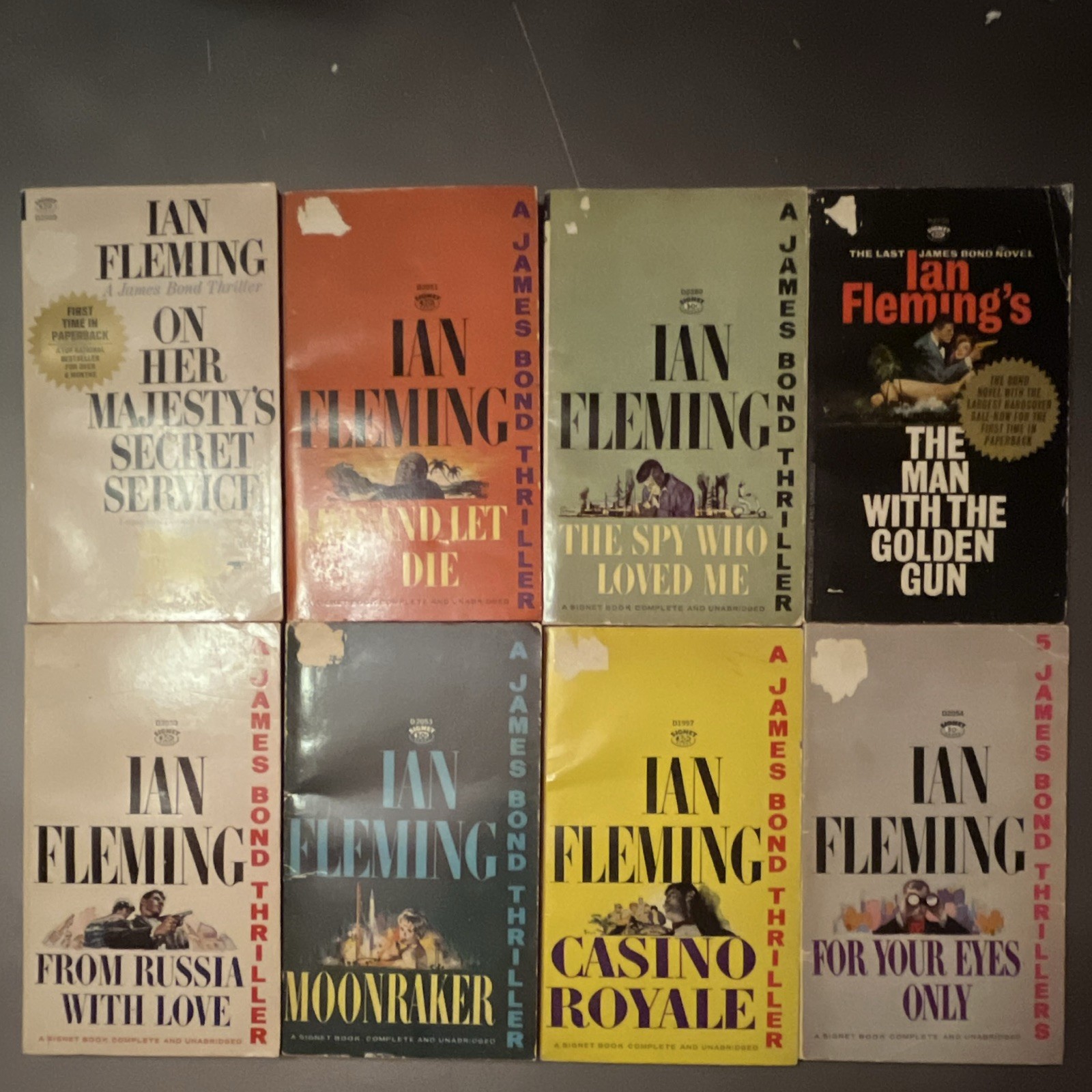 James Bond Ian Fleming Book Collection James Bond Ian Fleming Book Collection
