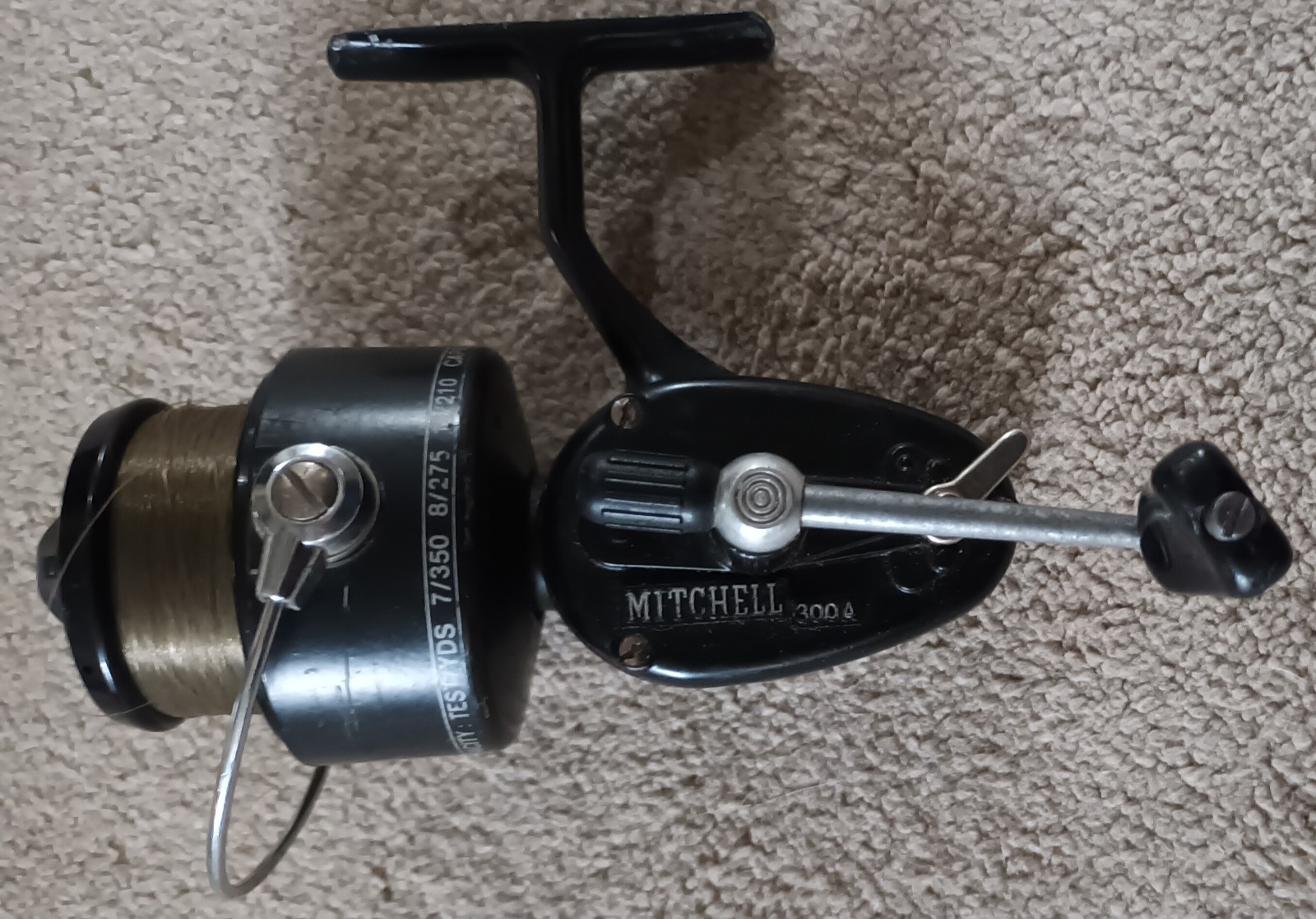 Vintage 1982 Mitchell 300A Fishing Reel Made in France M26450 Working