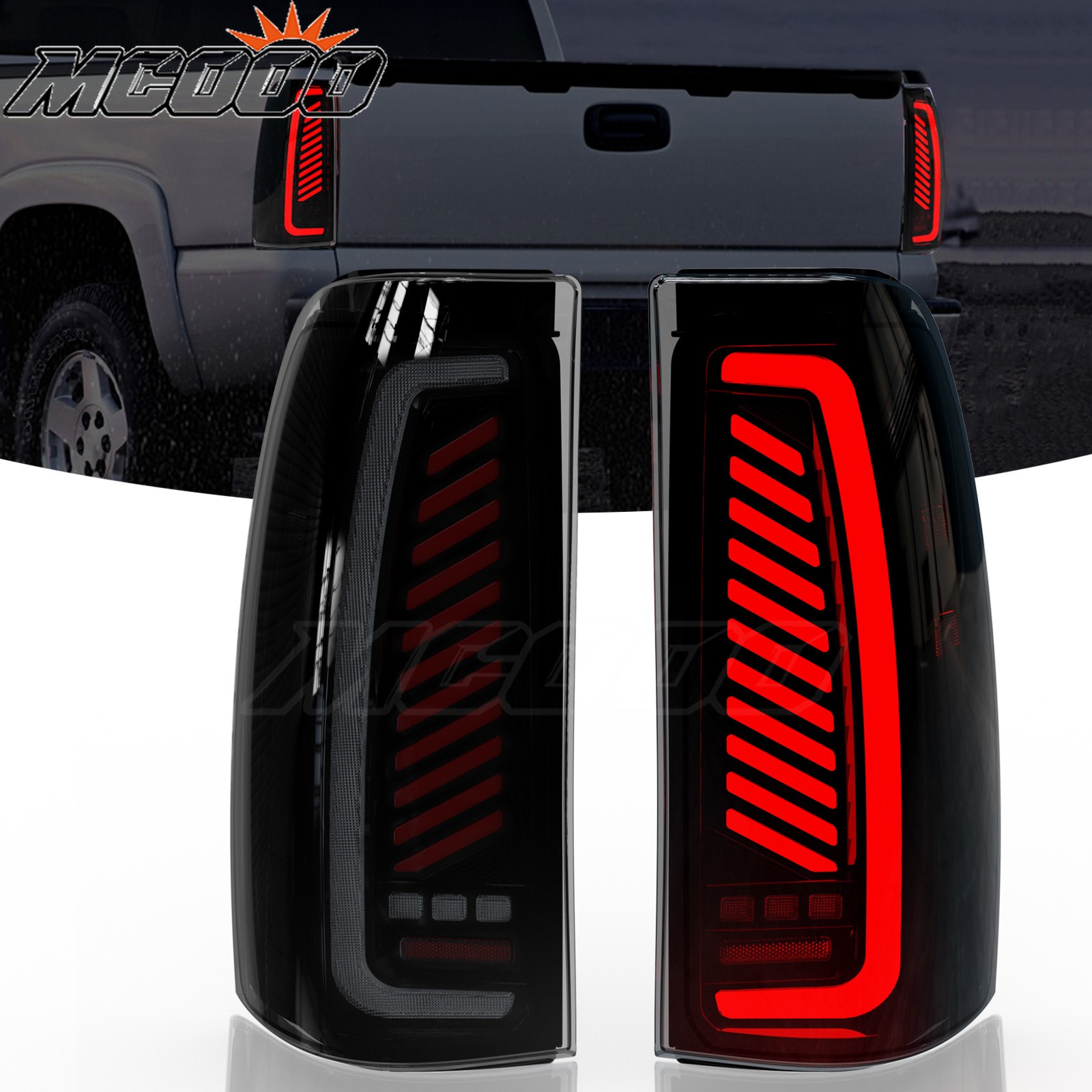 Sequential LED Tail Light for Chevy Silverado 2003-06,w StartUp Animation Smoked Sequential LED Tail Light for Chevy Silverado 2003-06,w StartUp Animation Smoked