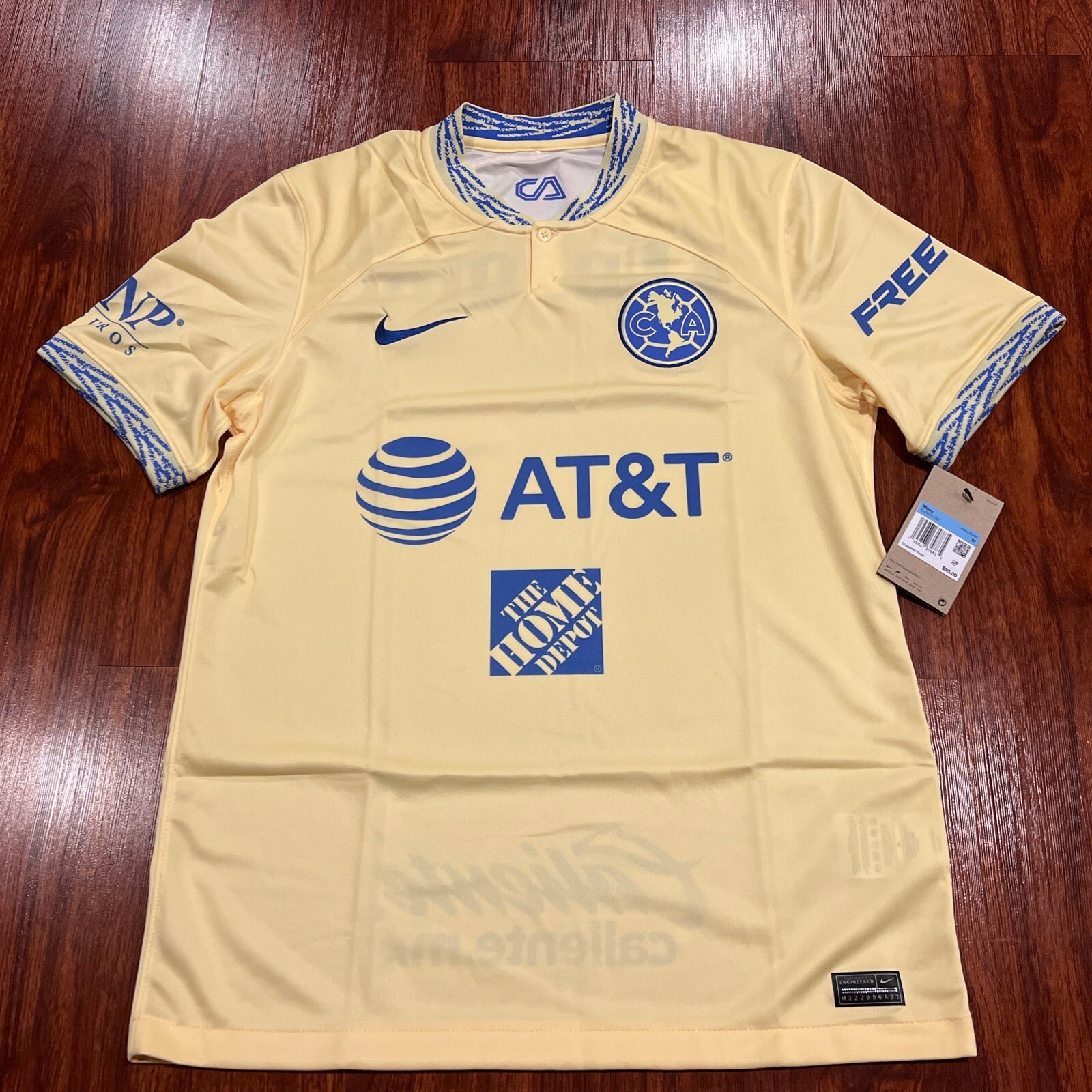 2022-23 Nike Men’s Club America Home Soccer Jersey Medium M Liga MX