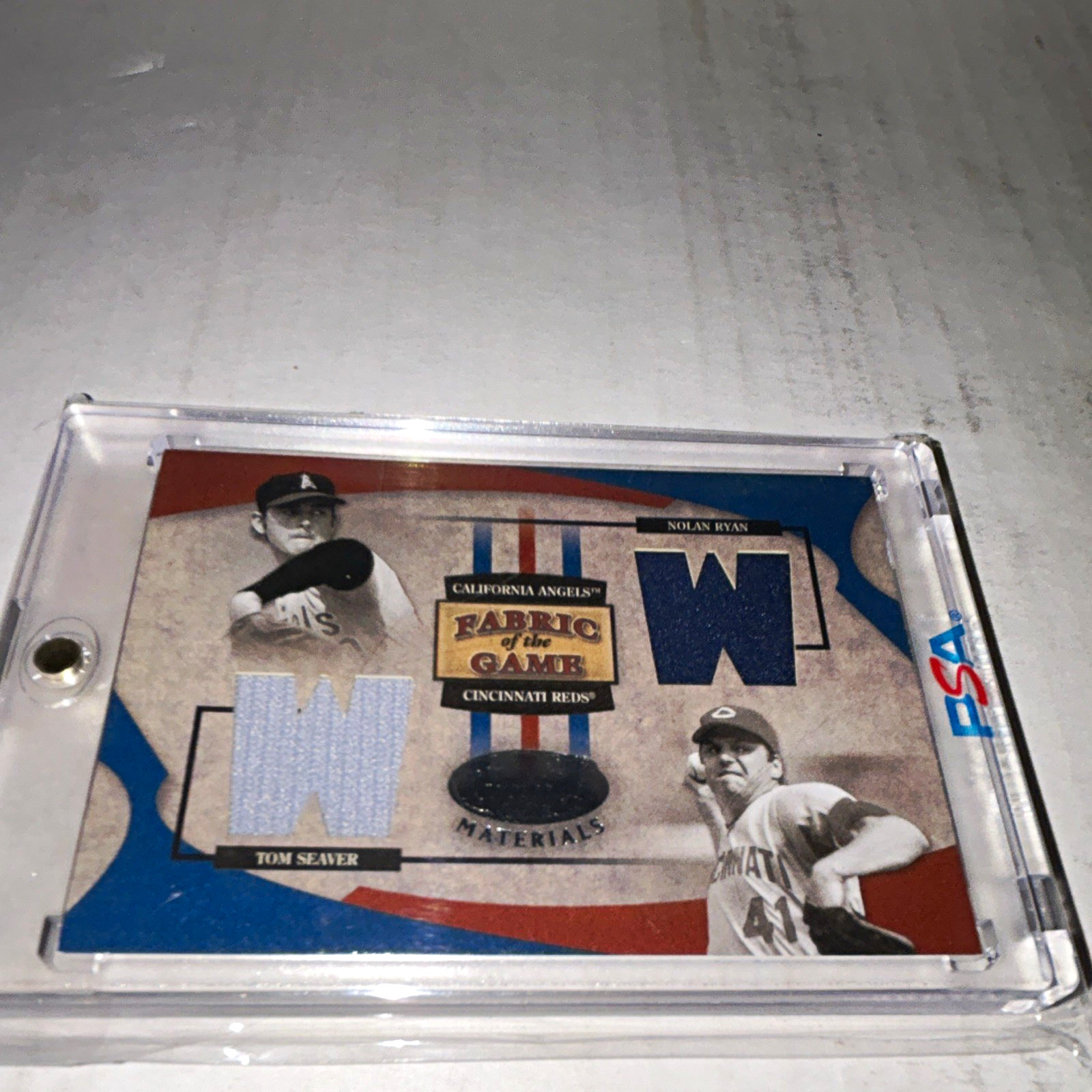 2005 Leaf Certified Materials - Fabric of the Game Nolan Ryan/Seaver #FG-166 /50 2005 Leaf Certified Materials - Fabric of the Game Nolan Ryan/Seaver #FG-166 /50