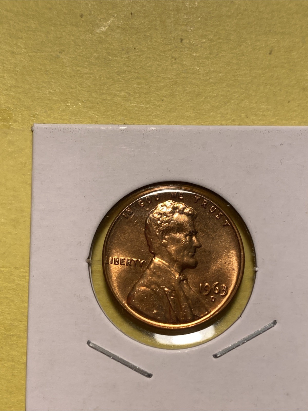 1963-D Lincoln Cent BU From Original Mint Roll 