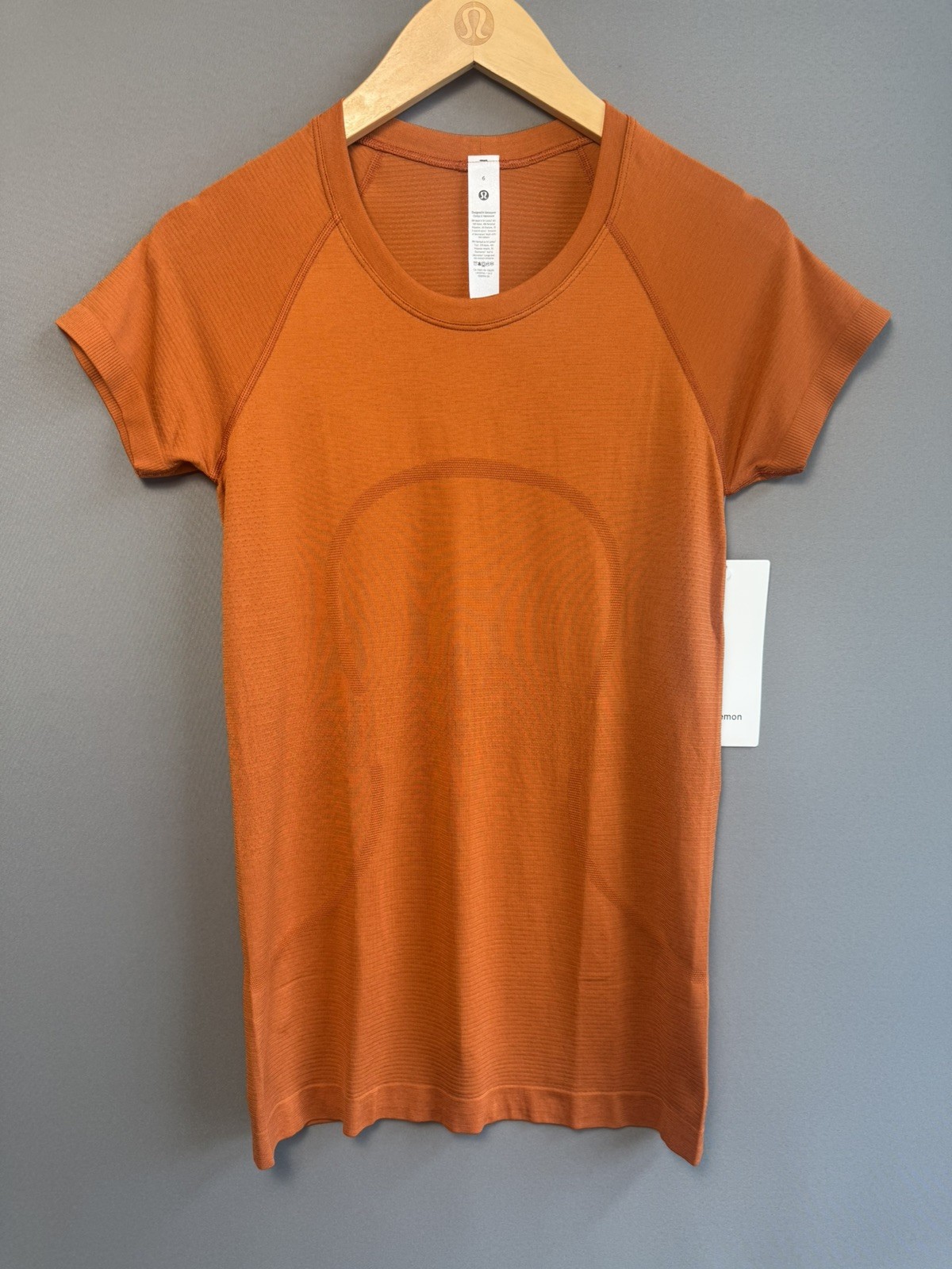 NWT Lululemon Swiftly Tech Short Sleeve 2.0 Burnt Orange Size 6