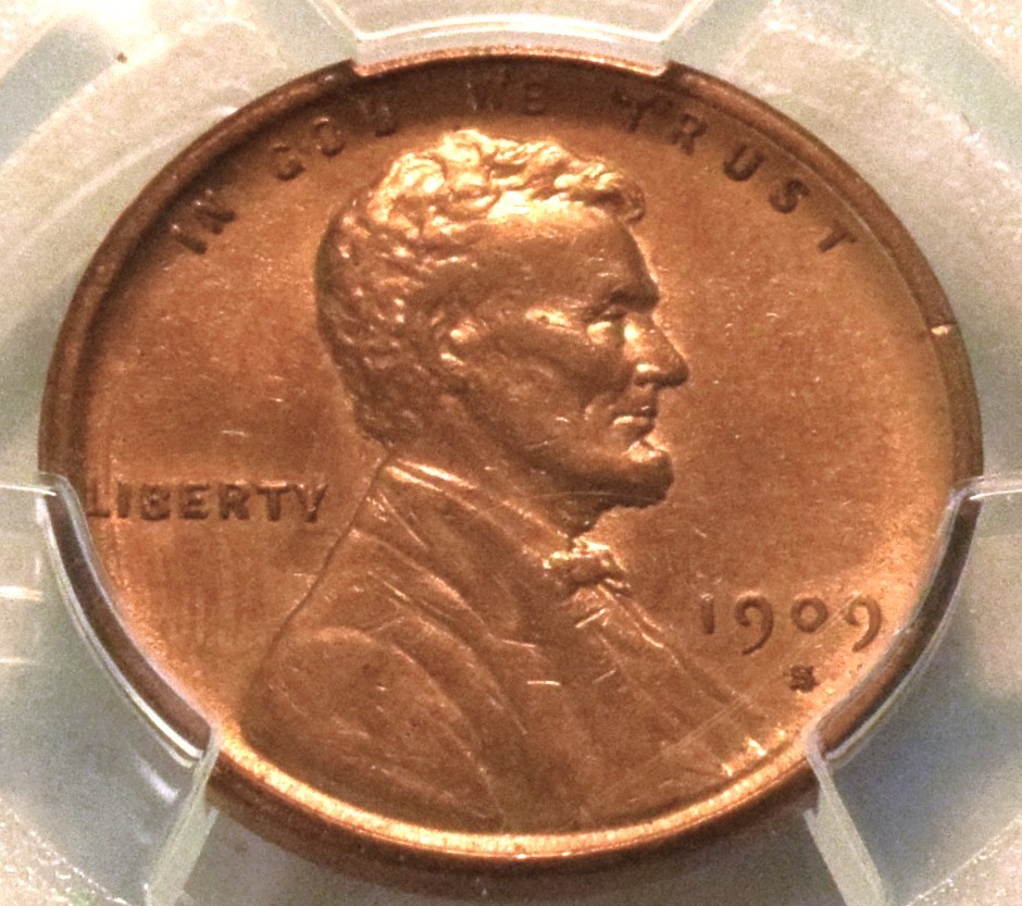 1909 S VDB Lincoln Wheat Copper Cent 1C